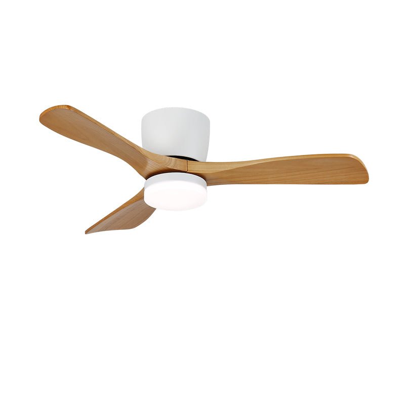 Vue de dessus des pales du ventilateur, présentant leur design.