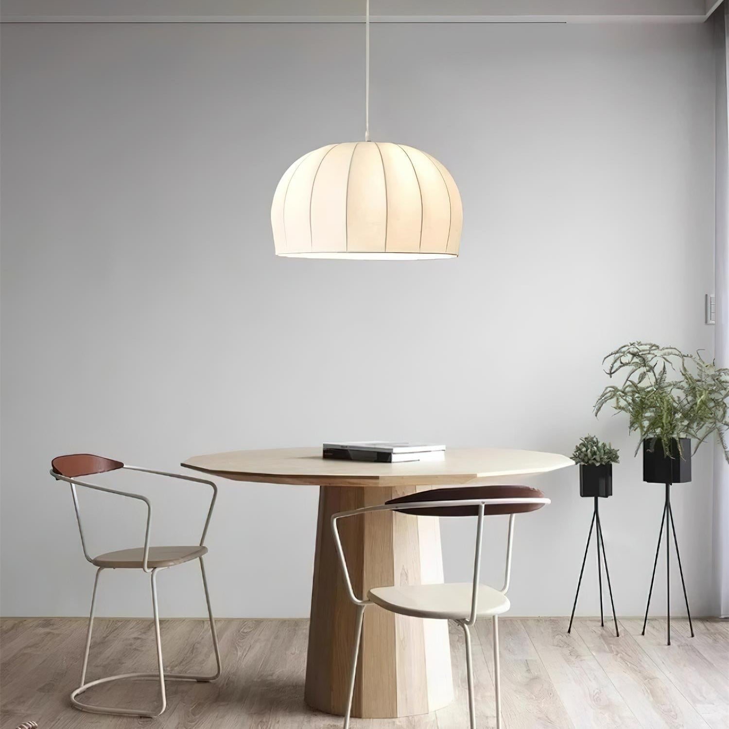 Nova Suspension en Tissu Blanc en Forme de Dôme - Neutralighting
