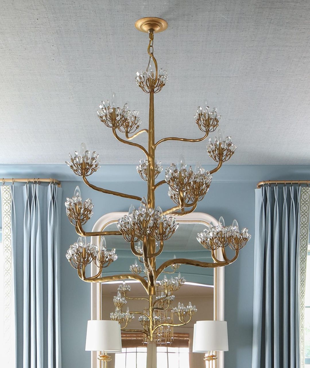 Agave Postmodern Luxury Americana Crystal Chandelier - Lamp Copper