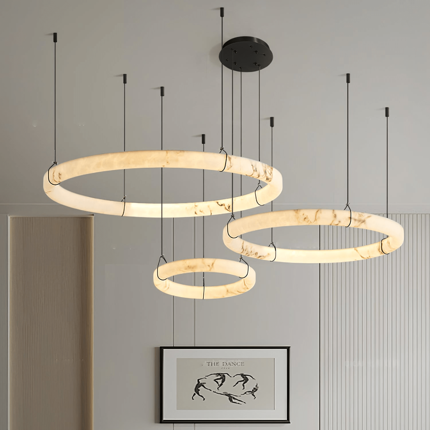 Aureon Alabaster Chandelier Luxury - Letslighting