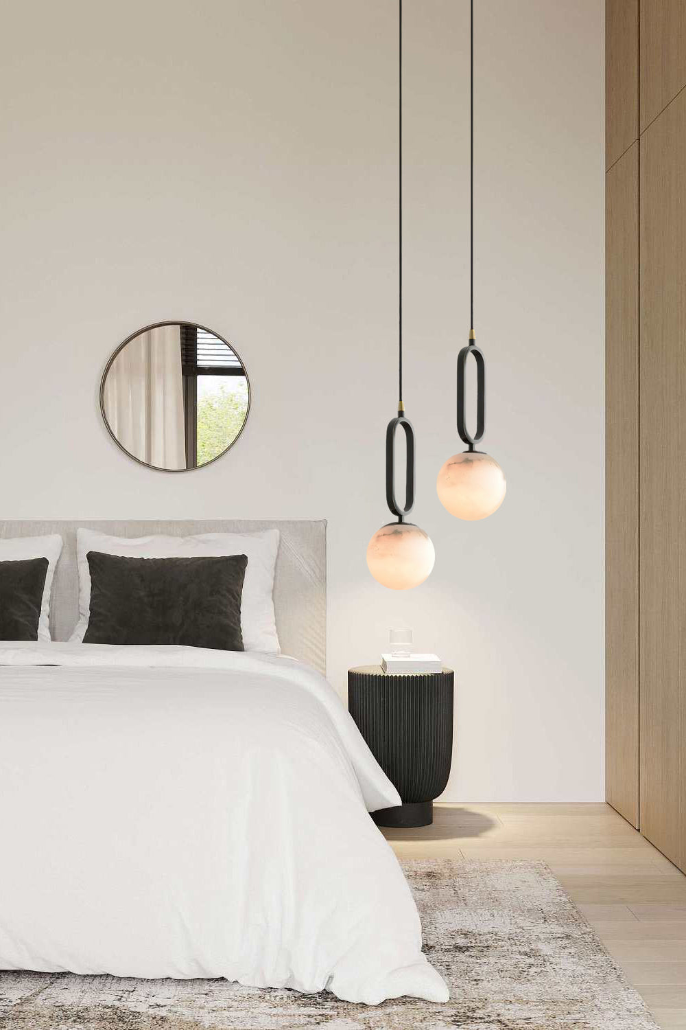 Gloruvyd Minimalist Ball Metal Pendant Lamp - Lamp Copper