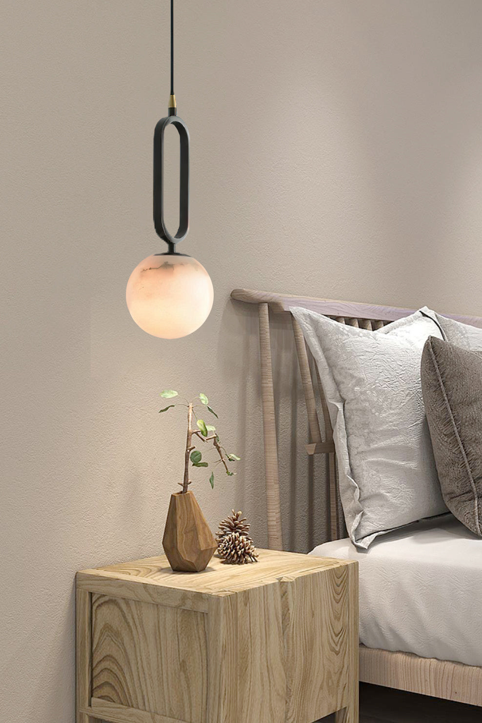 Gloruvyd Minimalist Ball Metal Pendant Lamp - Lamp Copper