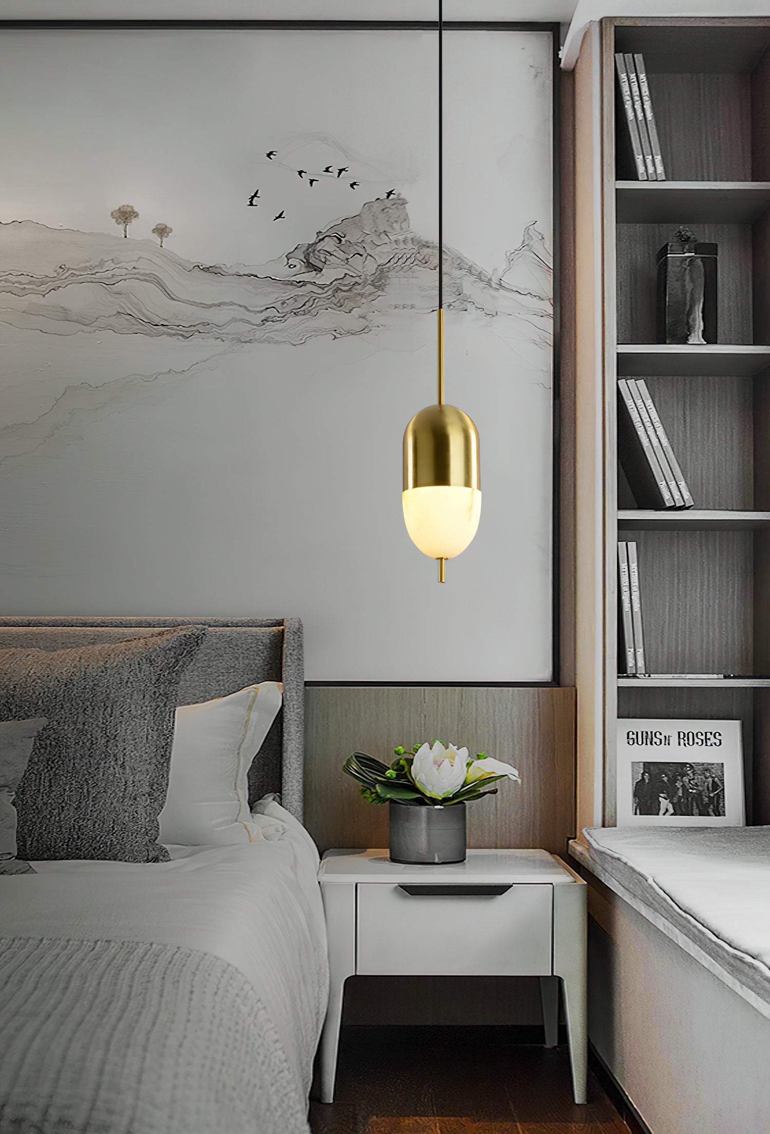 Himinuvye Minimalist Bolus Brass Pendant Light - Lamp Copper