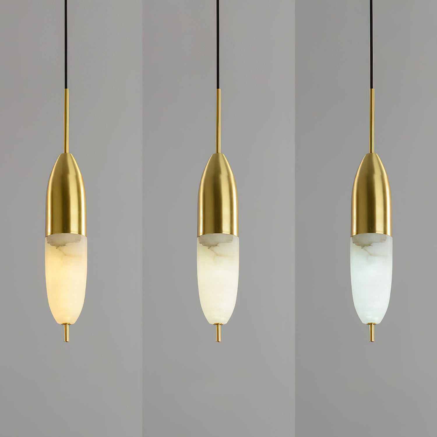 Himinuvye Minimalist Bolus Brass Pendant Light - Lamp Copper