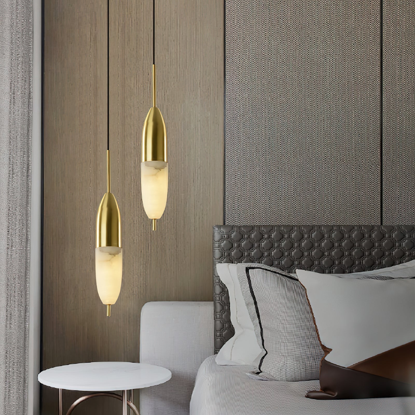 Himinuvye Minimalist Bolus Brass Pendant Light - Lamp Copper