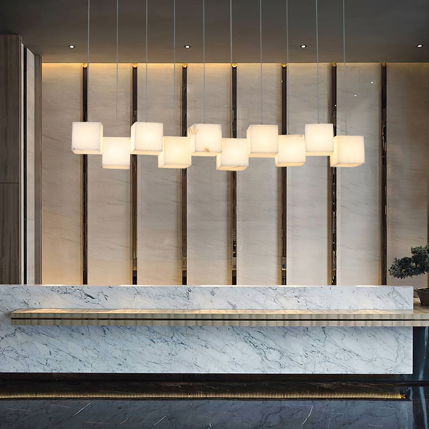 Jarnbruvyd Lustre Métal Boîte Moderne Créativité - Neutralighting