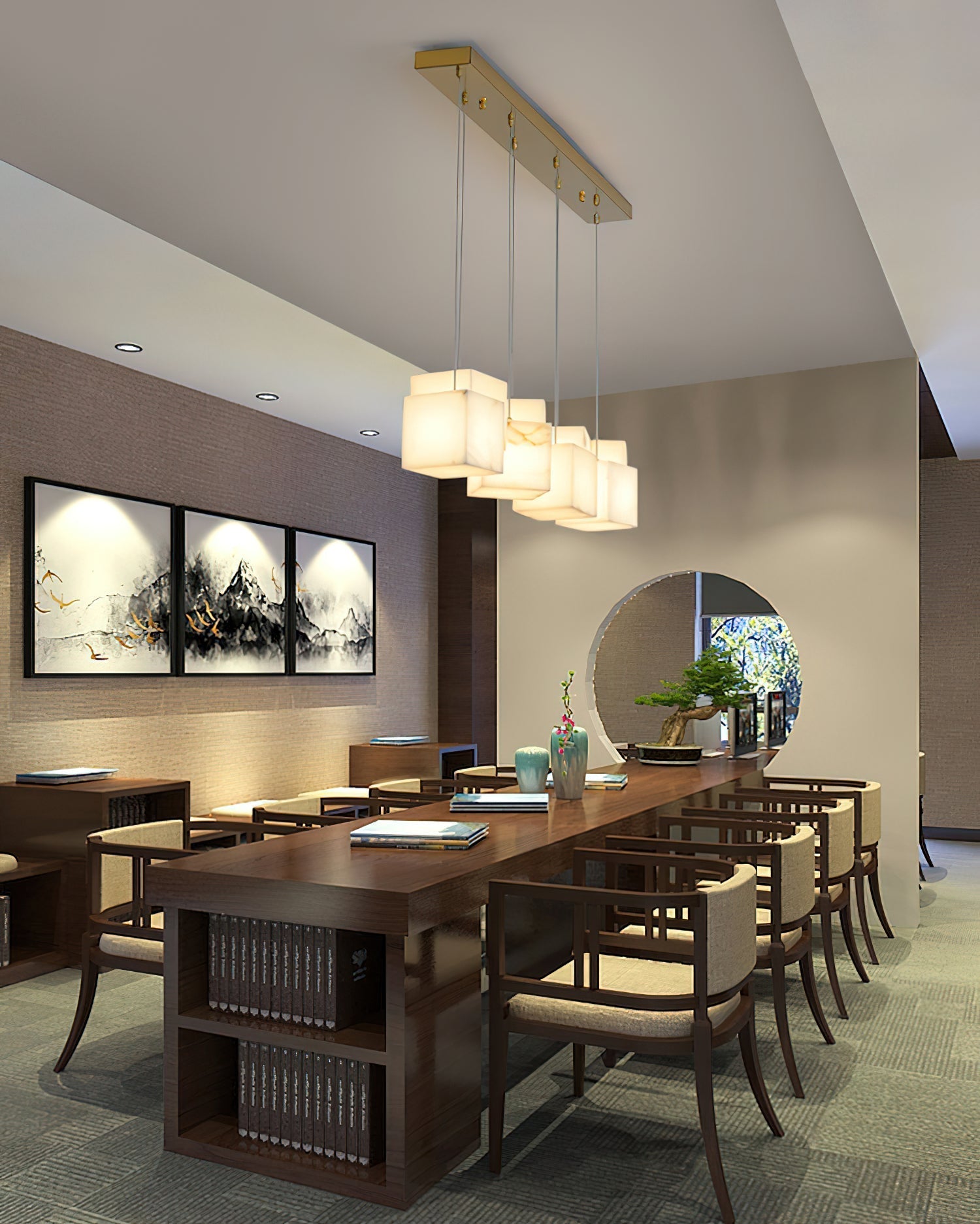 Jarnbruvyd Lustre Métal Boîte Moderne Créativité - Neutralighting