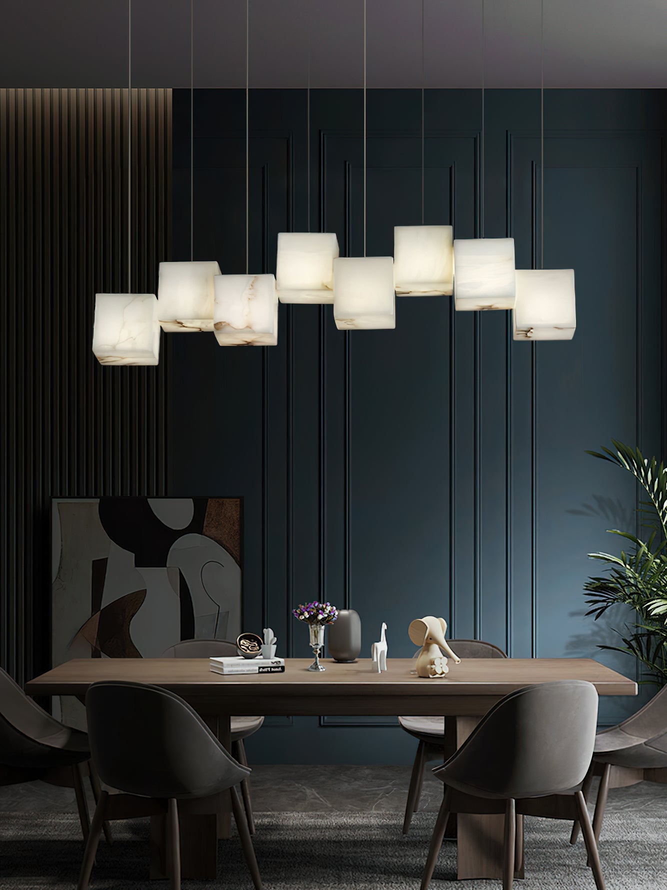 Jarnbruvyd Lustre Métal Boîte Moderne Créativité - Neutralighting