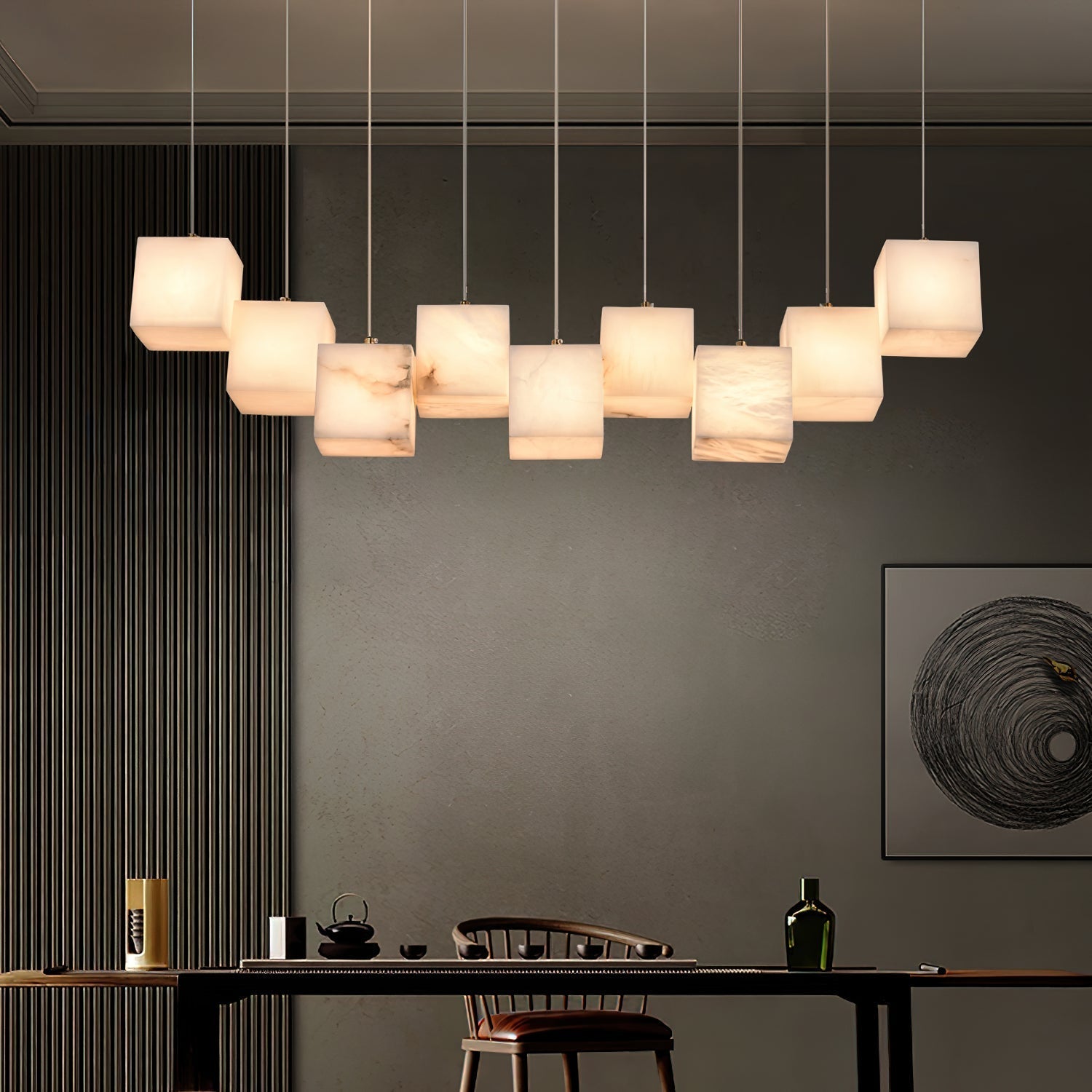 Jarnbruvyd Lustre Métal Boîte Moderne Créativité - Neutralighting