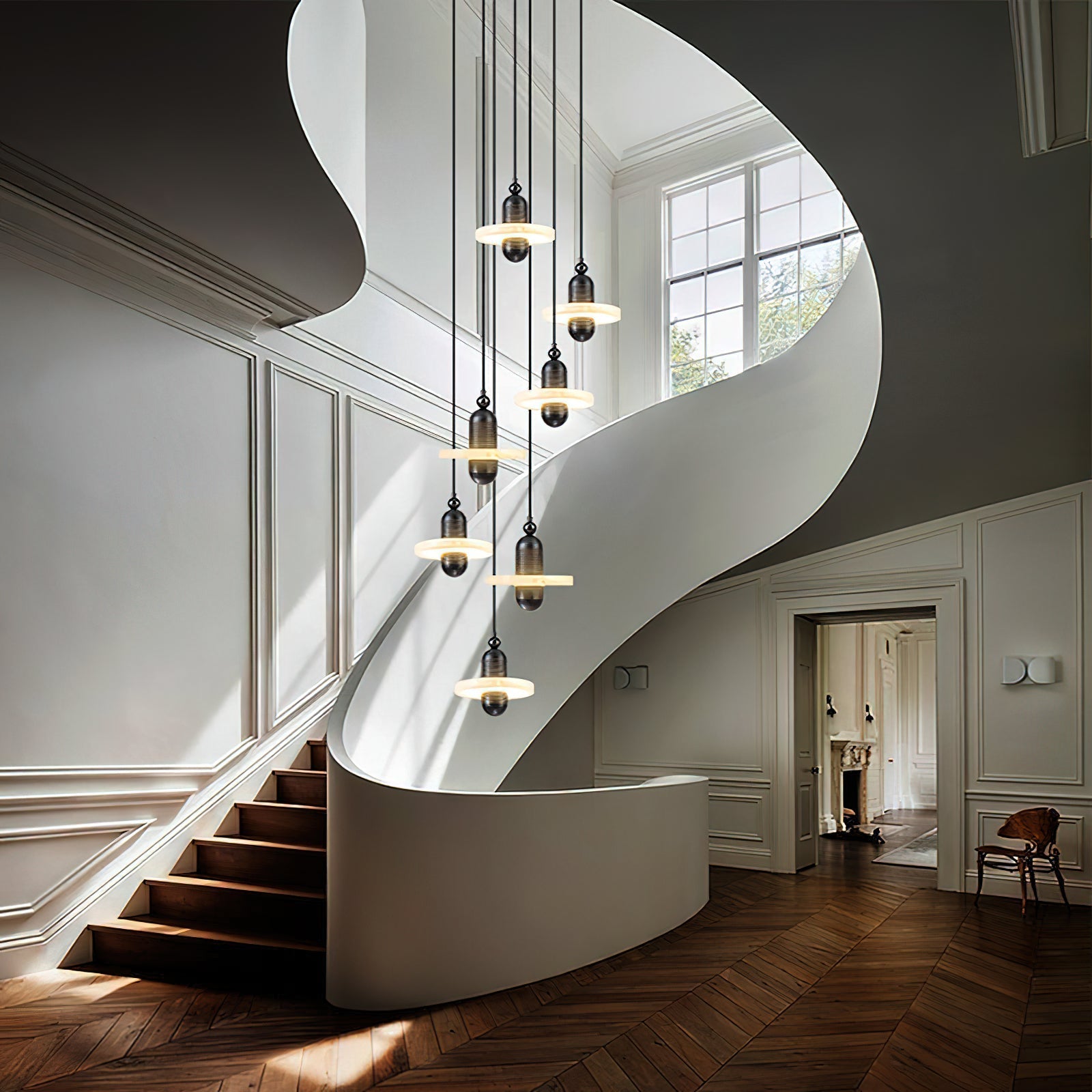 Ildvuvye Suspension Métal Comète Créativité Individuelle - Neutralighting