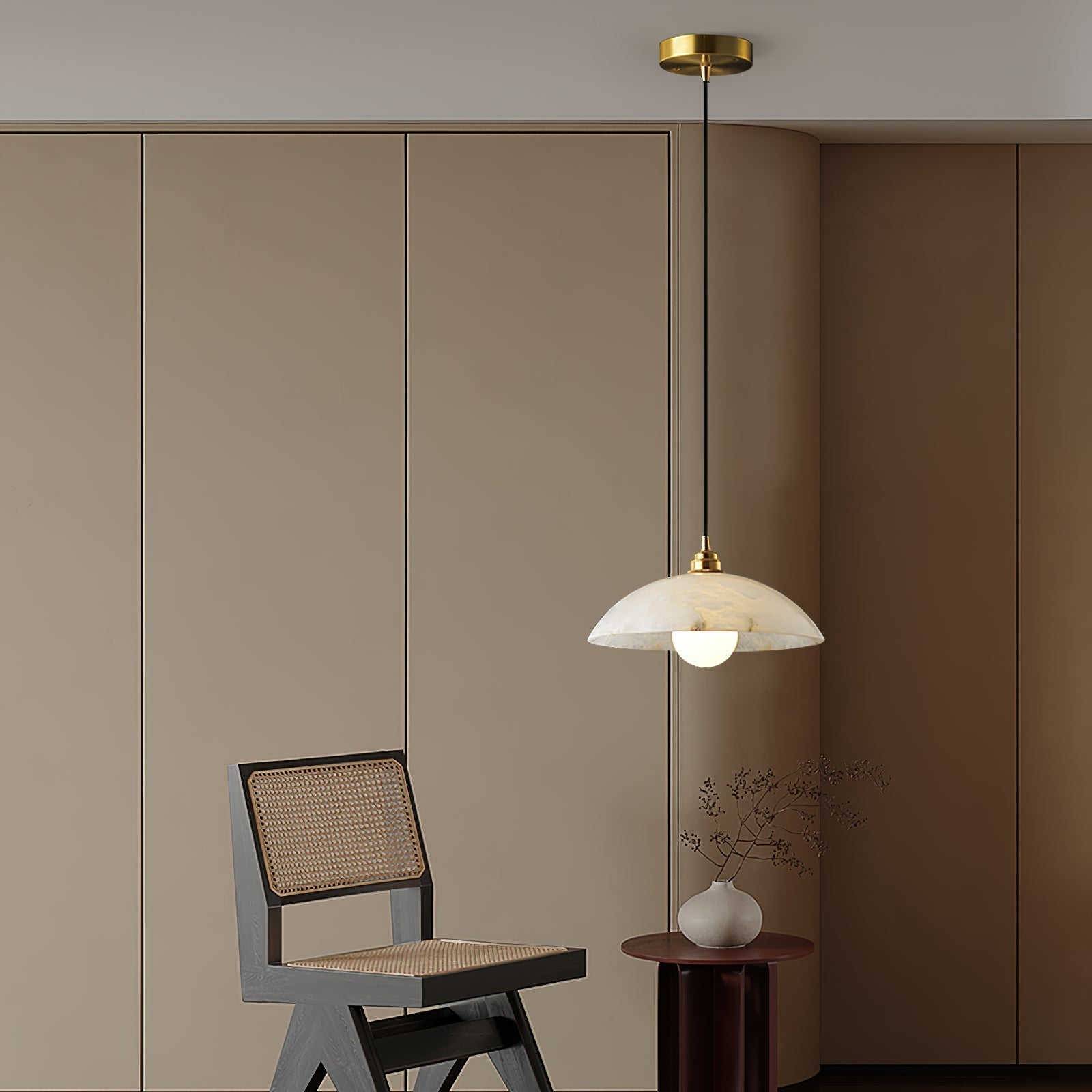 Ljomuvyd Individual Creativity Dome Metal Pendant Light - Lamp Copper