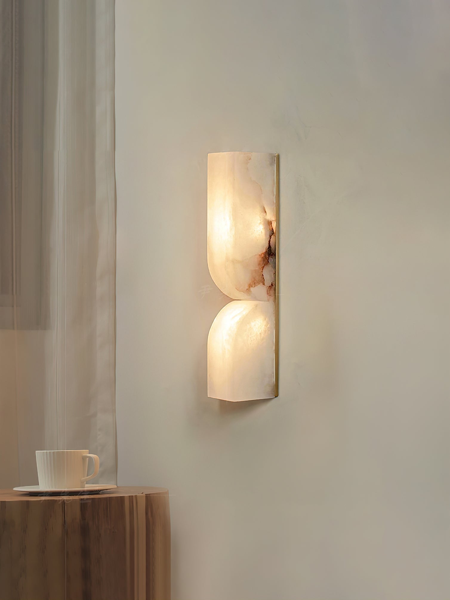 Imiraris Minimalist Alabaster Wall Light - Neutralighting
