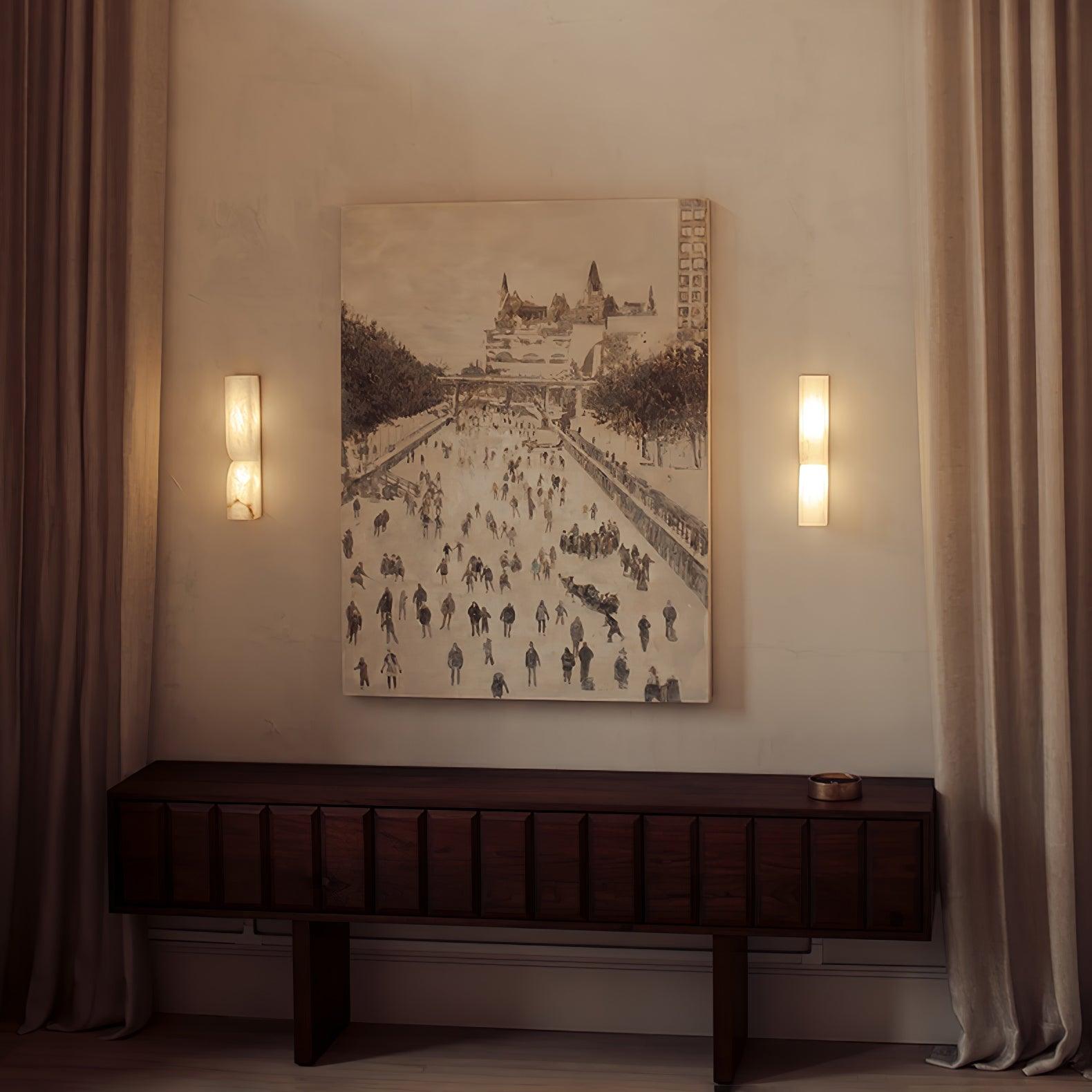 Imiraris Minimalist Alabaster Wall Light - Neutralighting