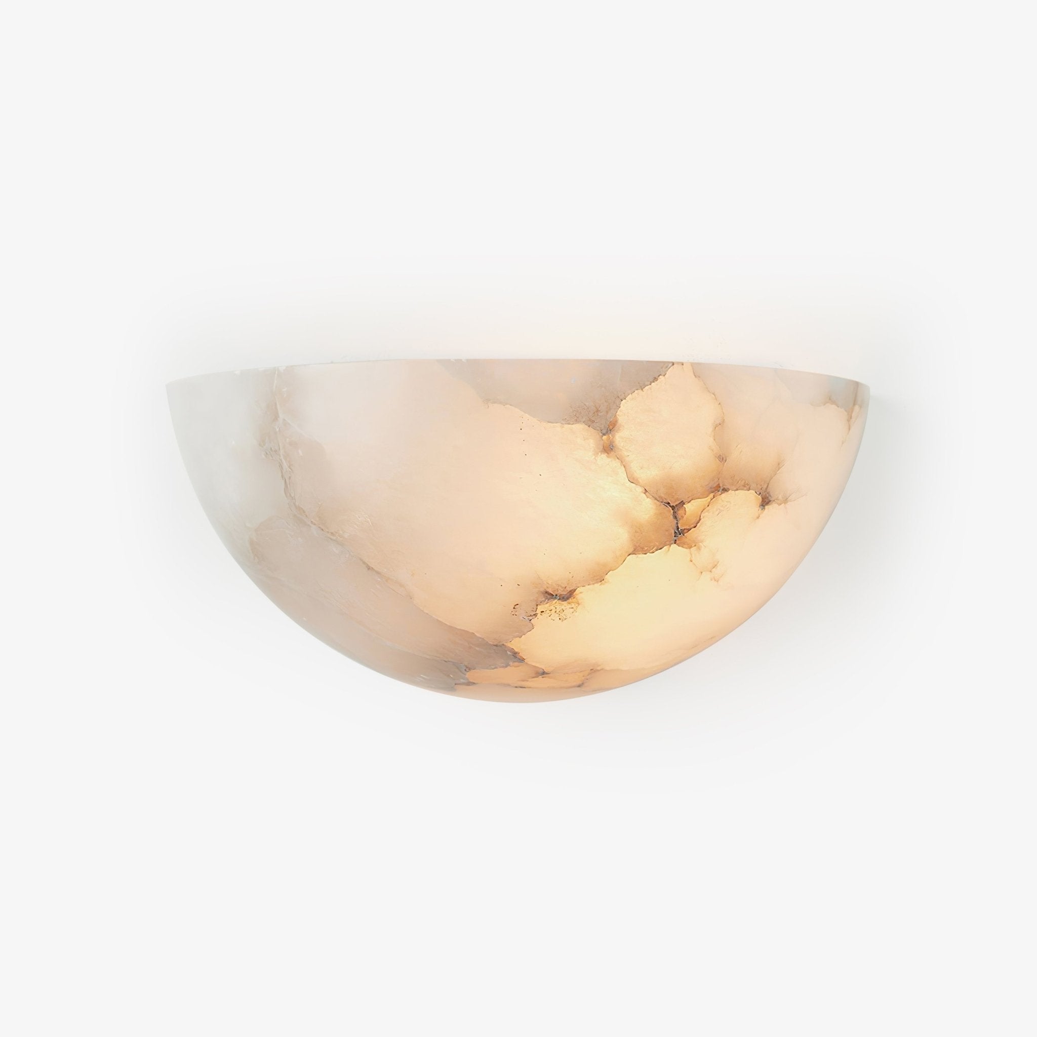 Selene Applique Murale en Albâtre Demi-Lune - Neutralighting