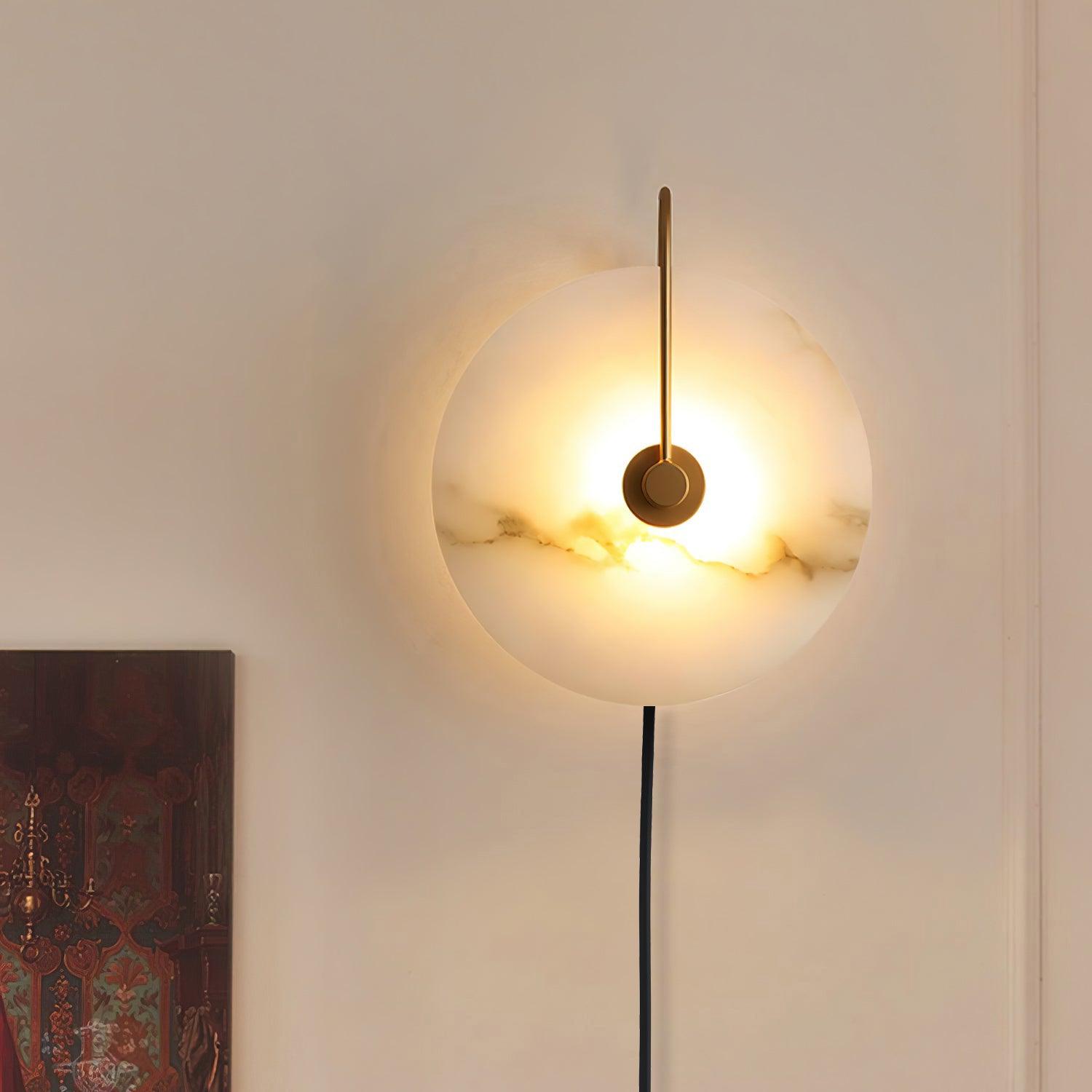 Ceraeyra Alabaster Globe Wall Light - Neutralighting