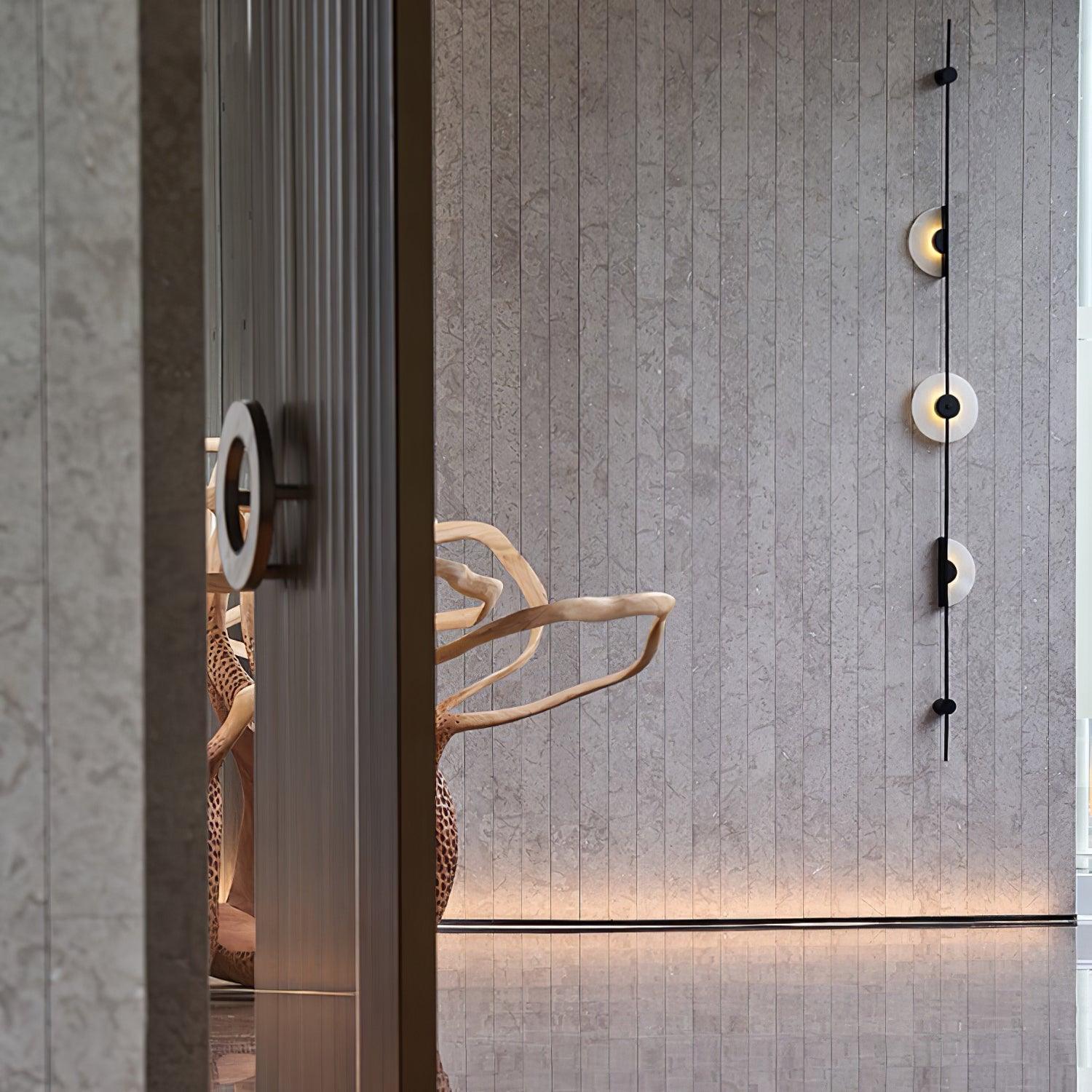 Edria Minimalist Alabaster Wall Light - Neutralighting