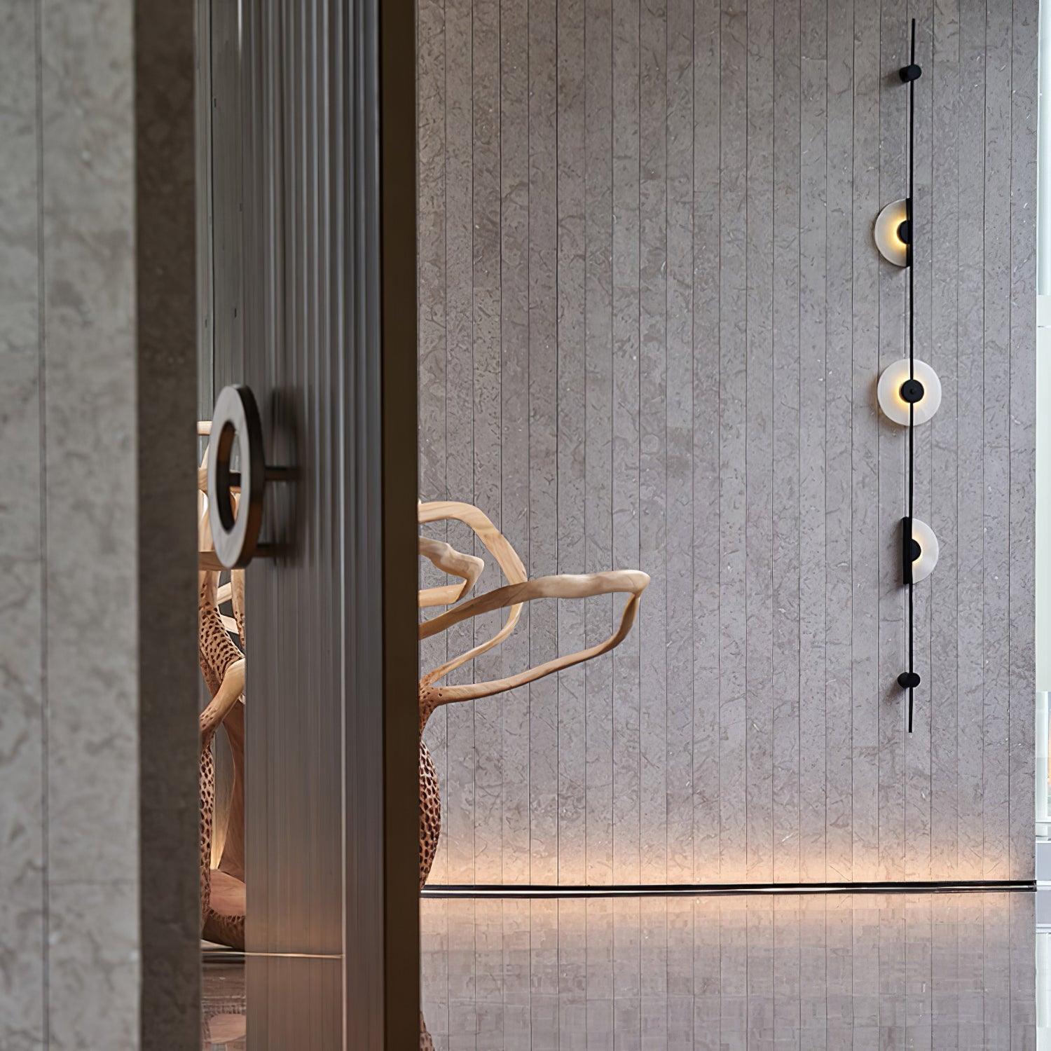 Edria Minimalist Alabaster Wall Light - Neutralighting