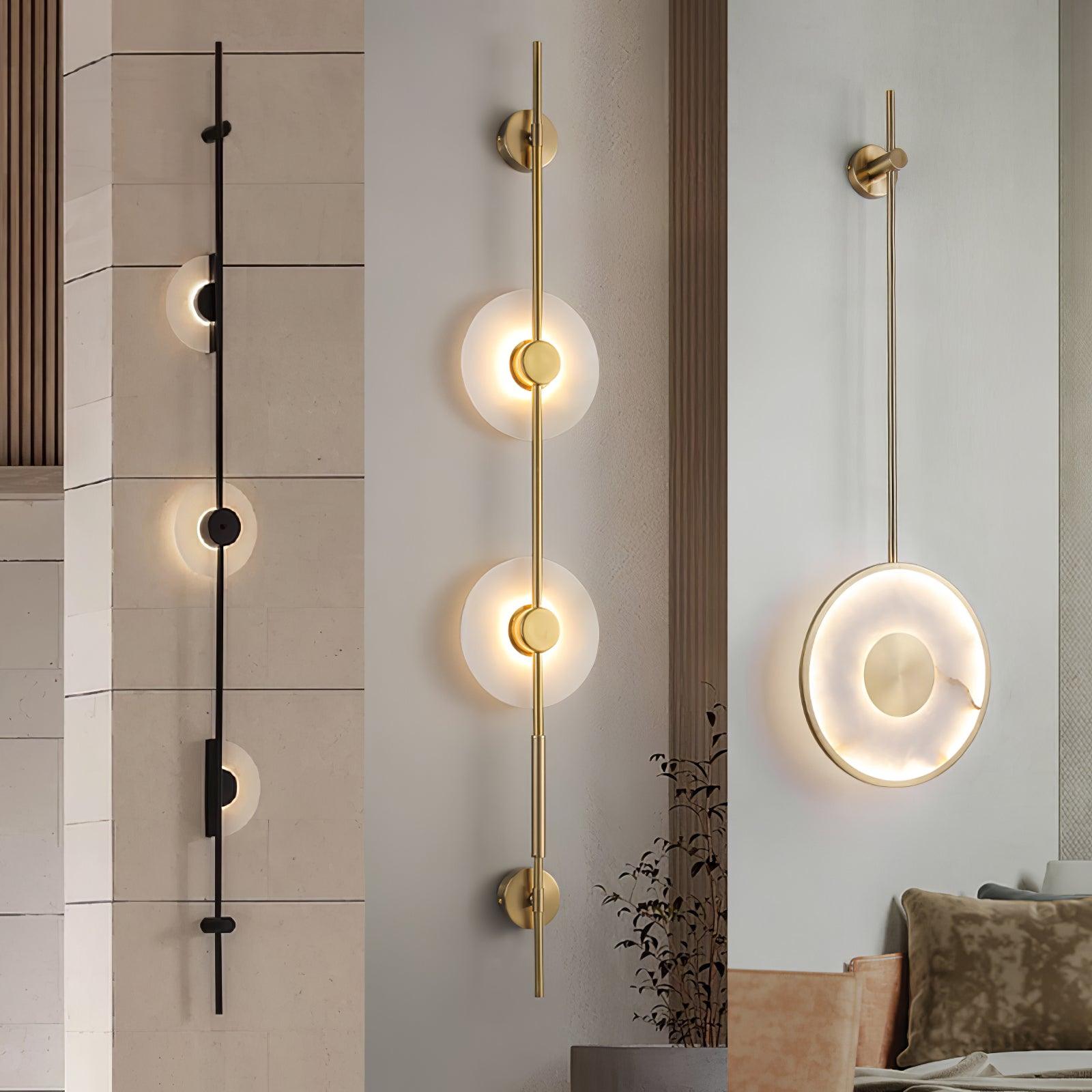 Edria Minimalist Alabaster Wall Light - Neutralighting