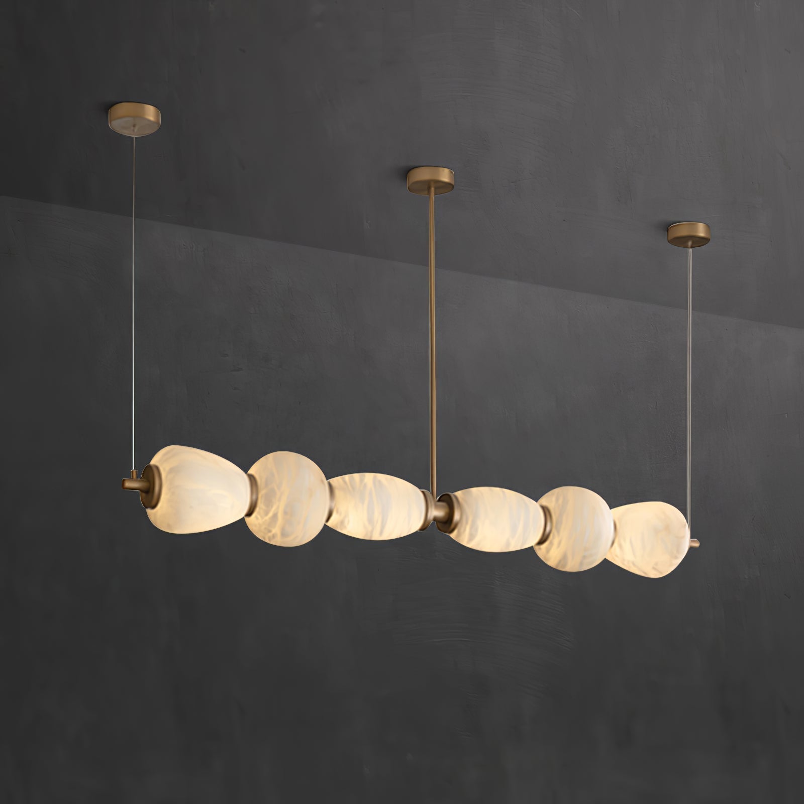 Cyrilla Alabaster Linear Pendant Light - Letslighting