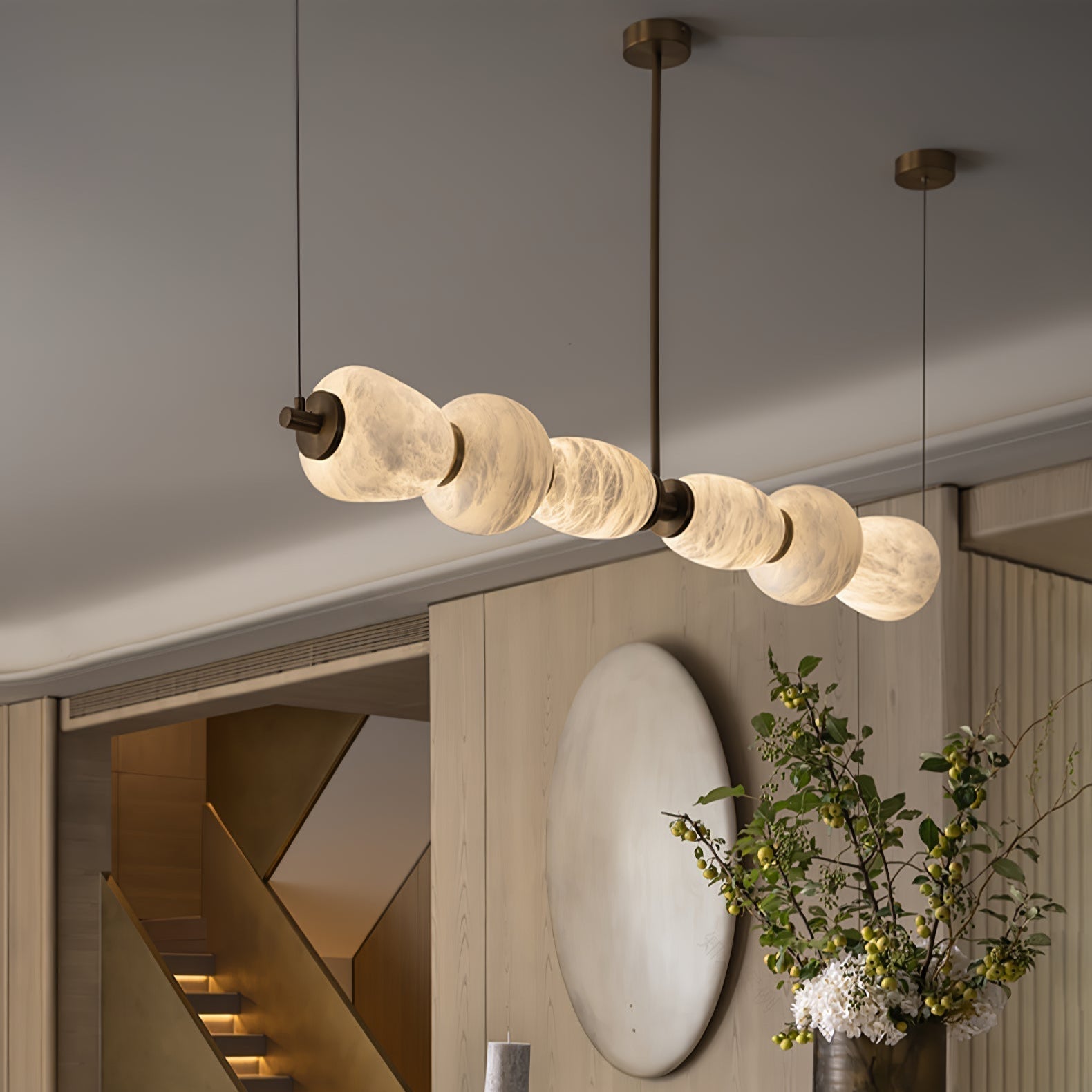Cyrilla Alabaster Linear Pendant Light - Letslighting