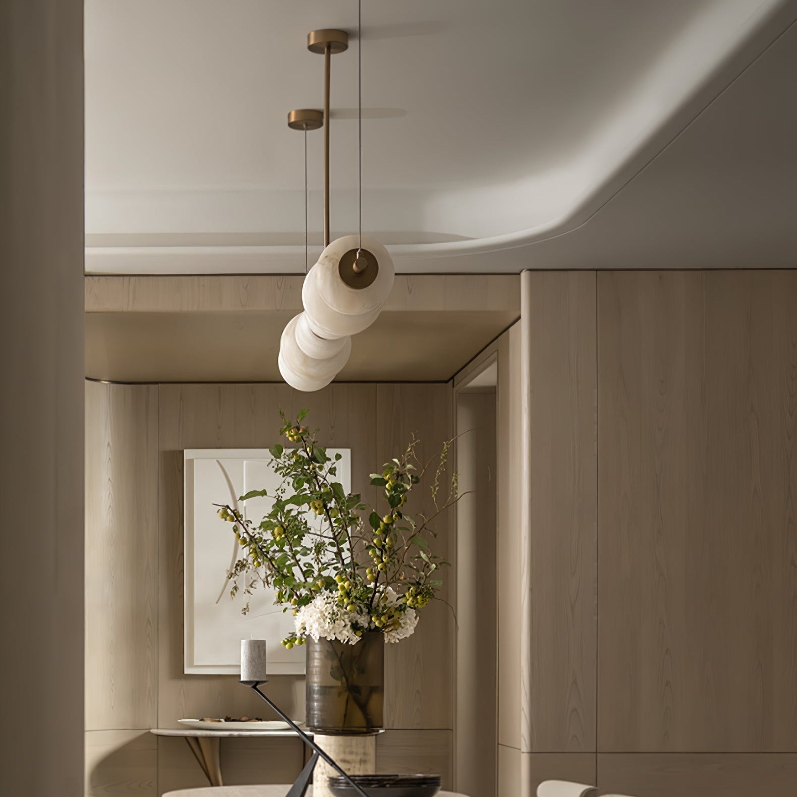 Cyrilla Alabaster Linear Pendant Light - Letslighting