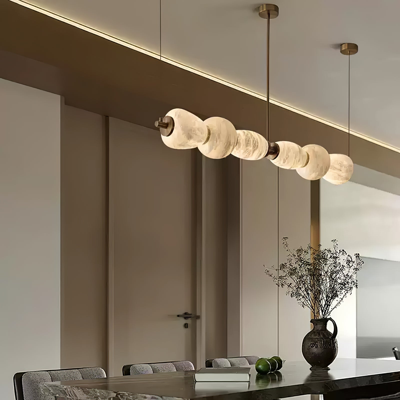 Cyrilla Alabaster Linear Pendant Light - Letslighting