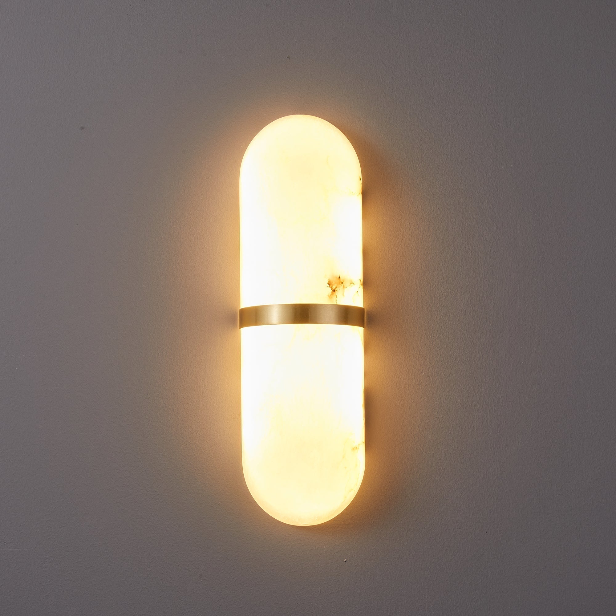 Ostruvyd Luxury Pill Alabaster Wall Lamp - Lamp Copper