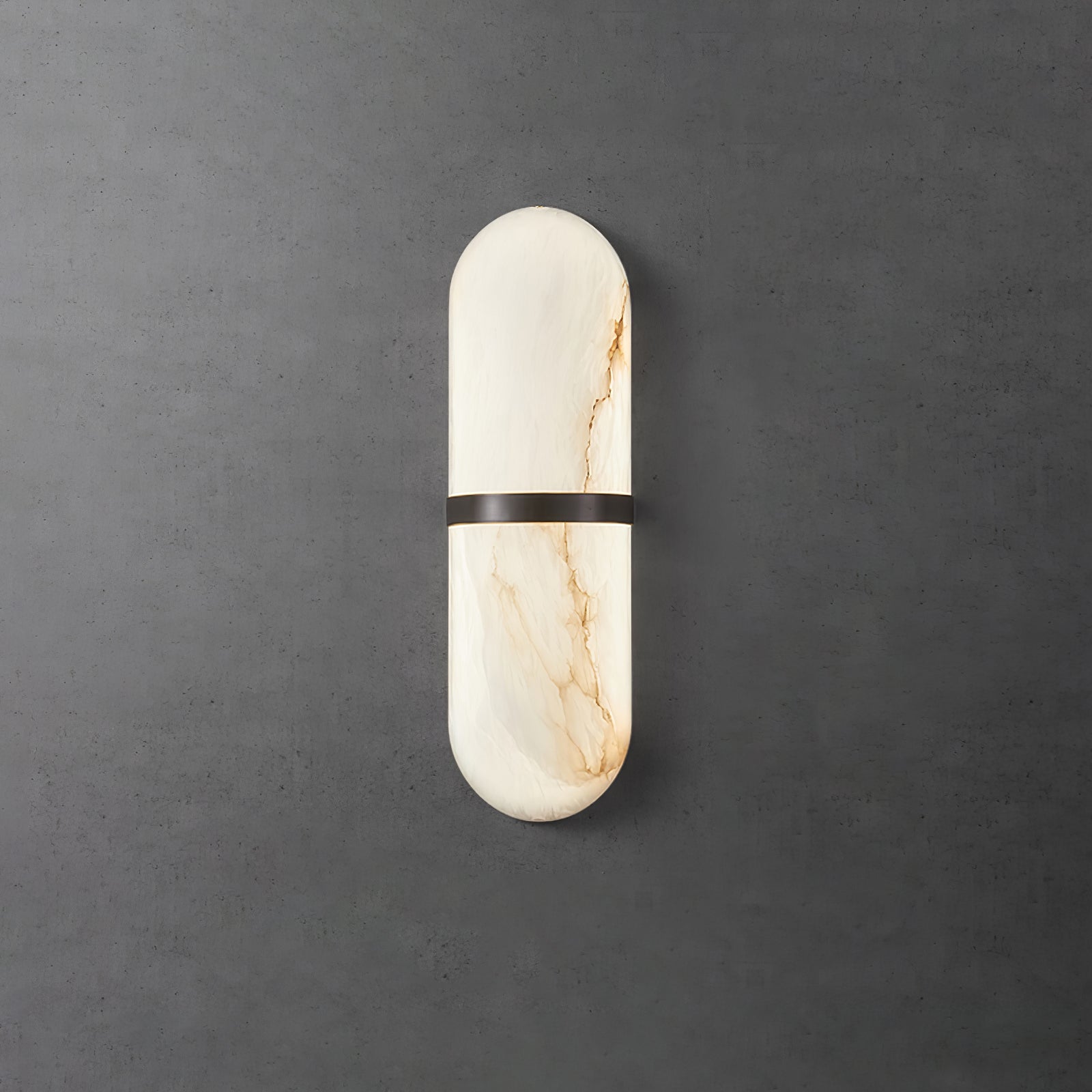 Ostruvyd Luxury Pill Alabaster Wall Lamp - Lamp Copper