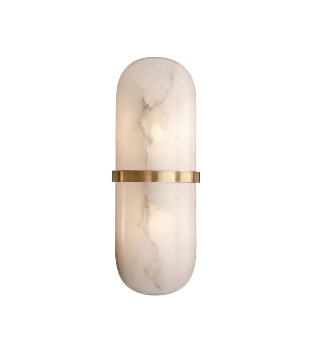 Ostruvyd Luxury Pill Alabaster Wall Lamp - Lamp Copper