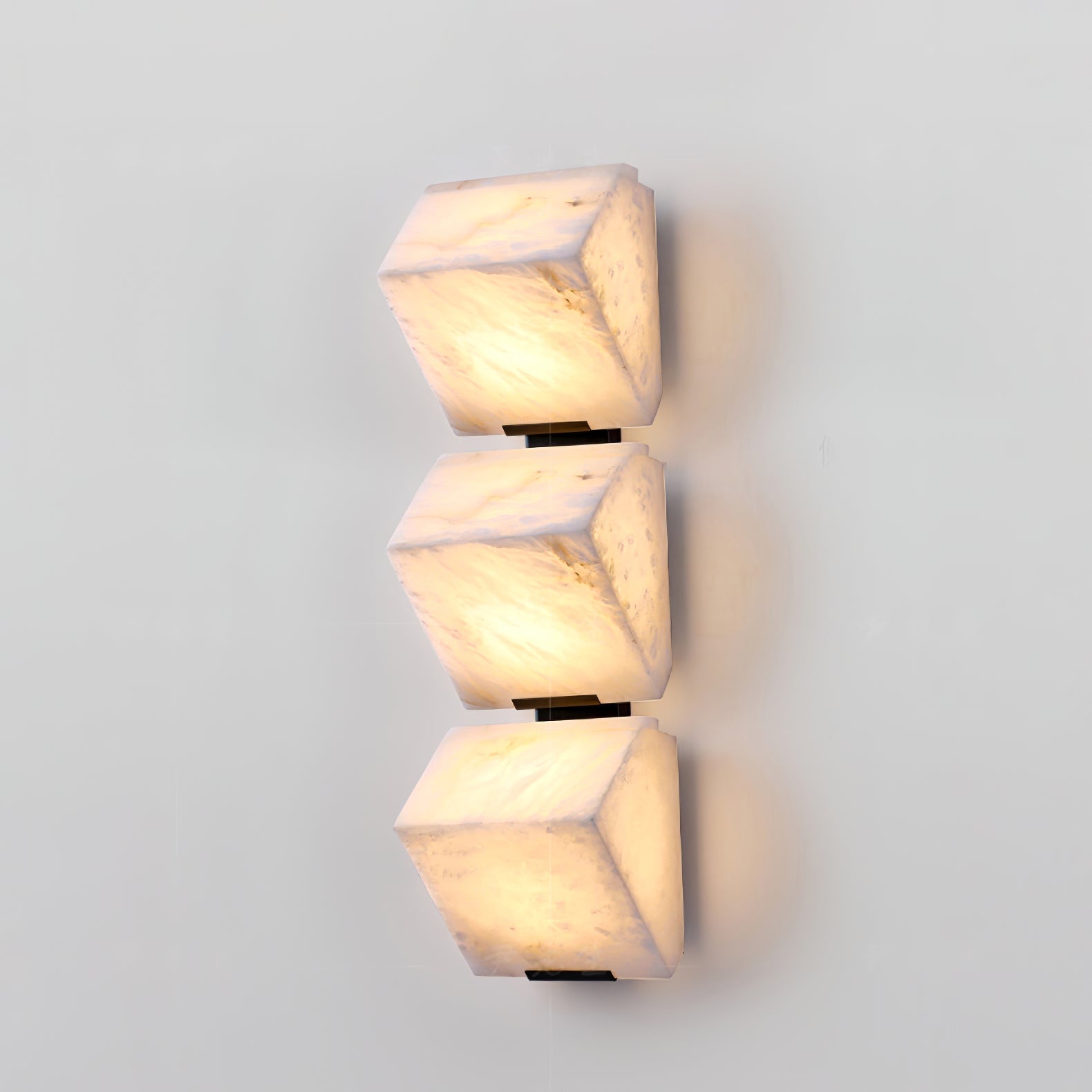 Qvistuvyn Staircase Metal Alabaster Wall Lamp - Lamp Copper