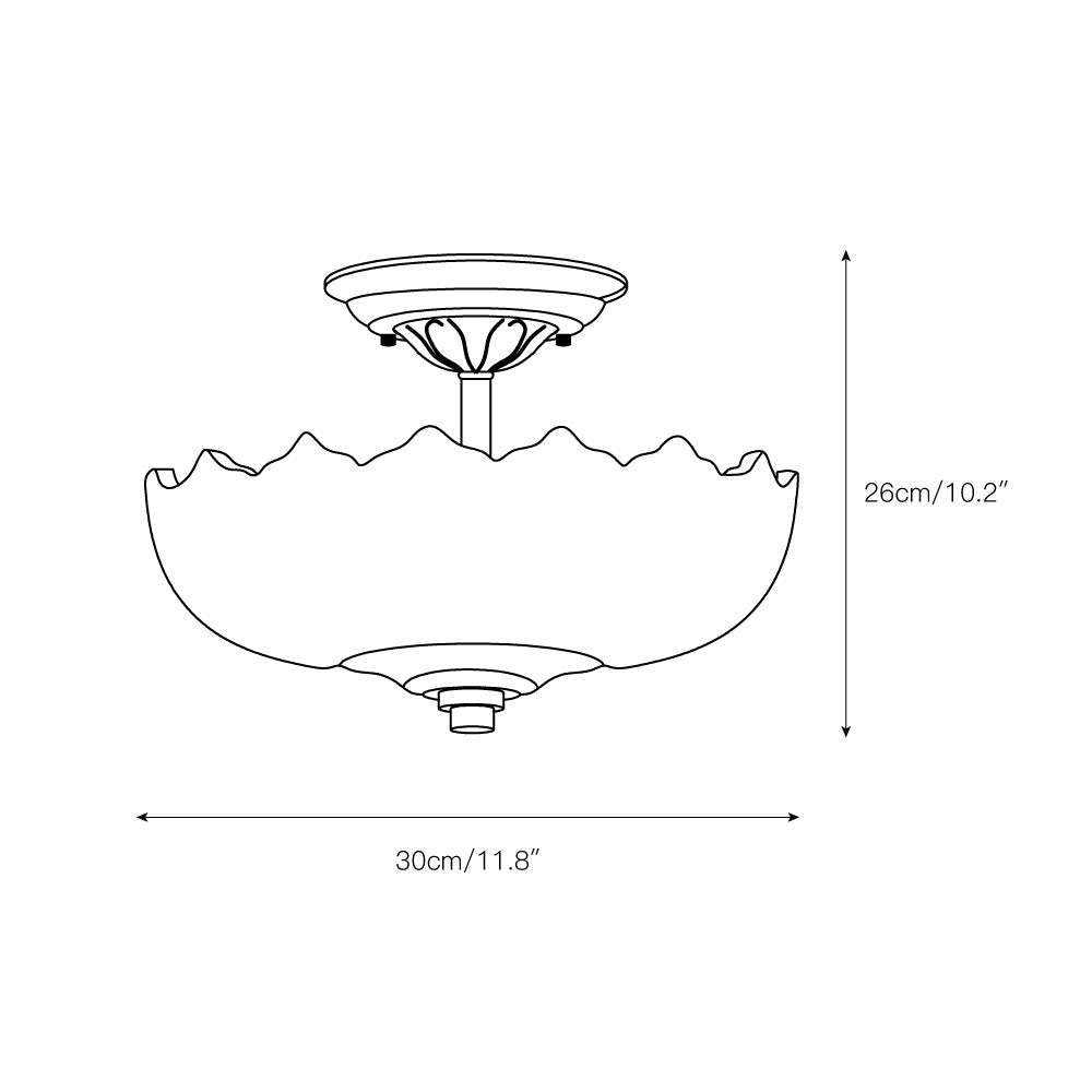 Qvistuvyi Postmodern Luxury Glass Ceiling Lamp - Lamp Copper
