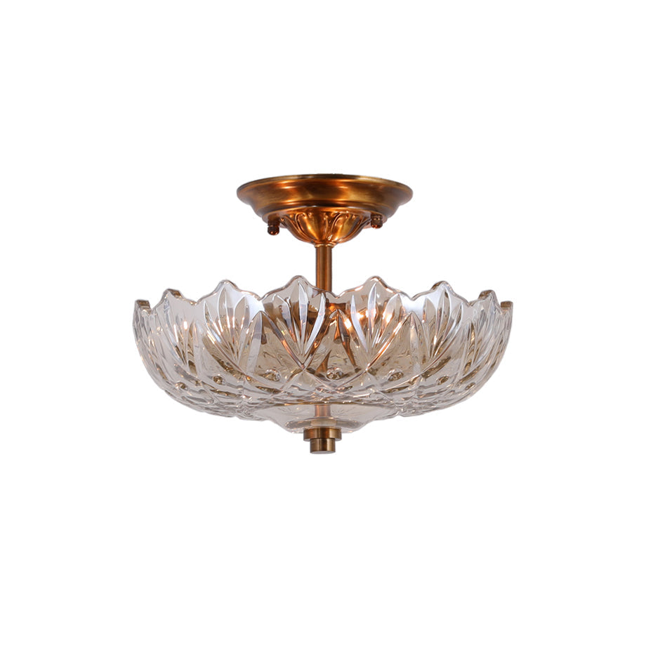 Qvistuvyi Postmodern Luxury Glass Ceiling Lamp - Lamp Copper