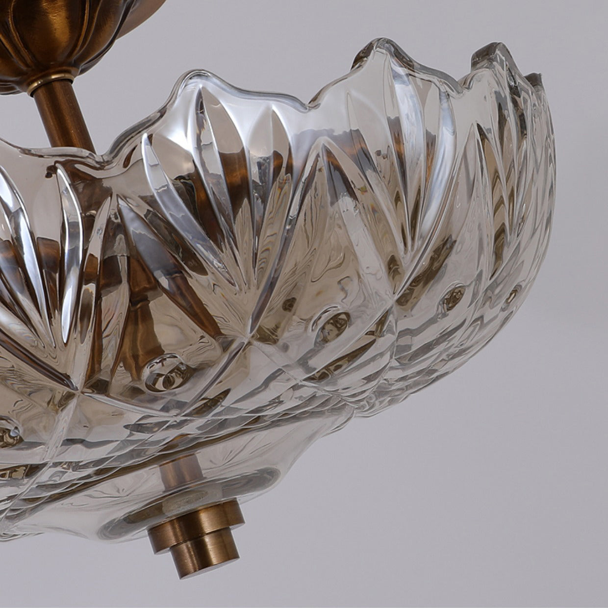 Qvistuvyi Postmodern Luxury Glass Ceiling Lamp - Lamp Copper
