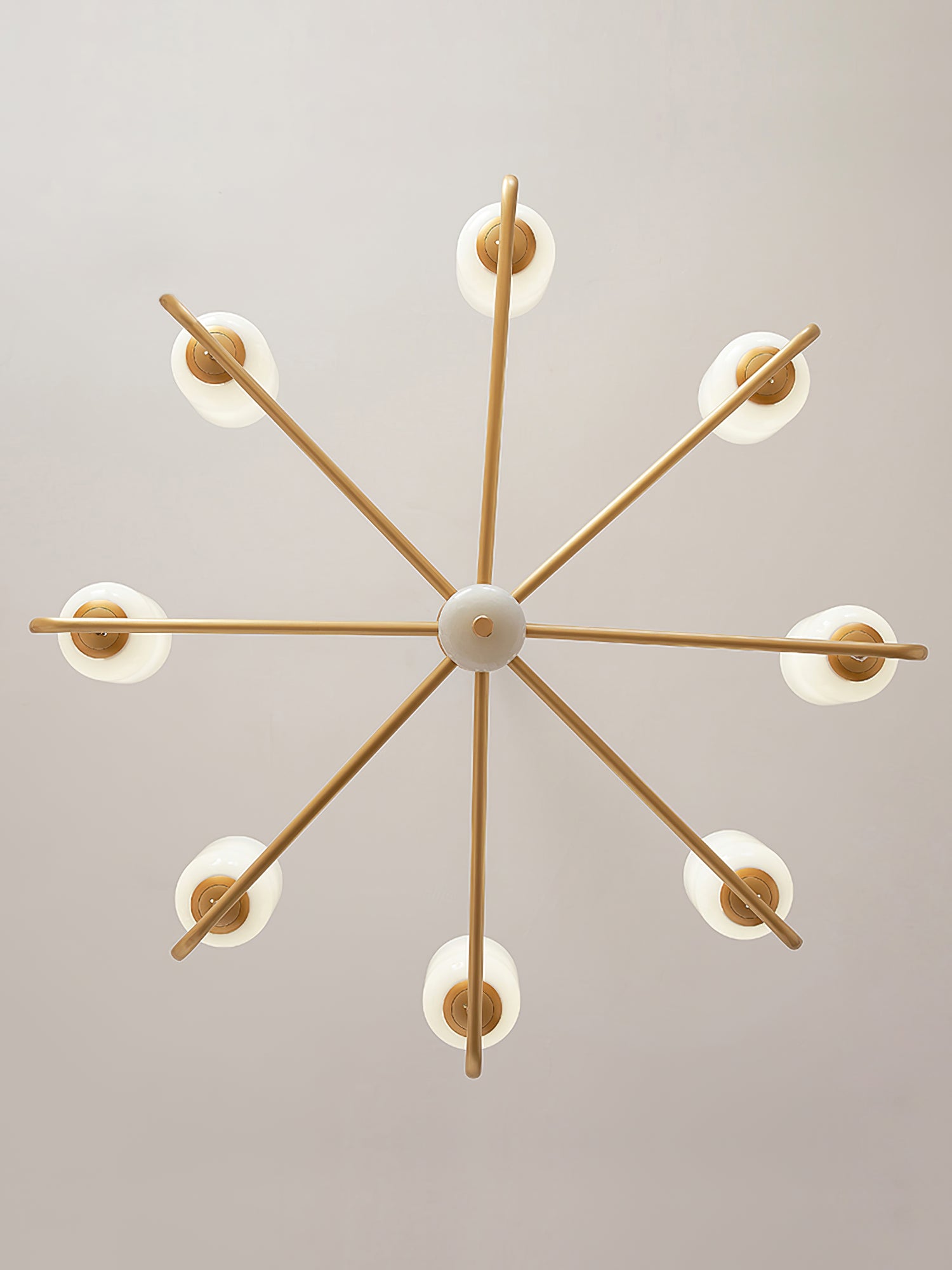 Sifuvyn Modern Geometric Glass Chandelier - Lamp Copper