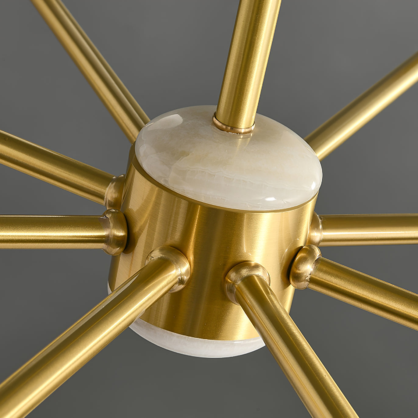 Sifuvyn Modern Geometric Glass Chandelier - Lamp Copper
