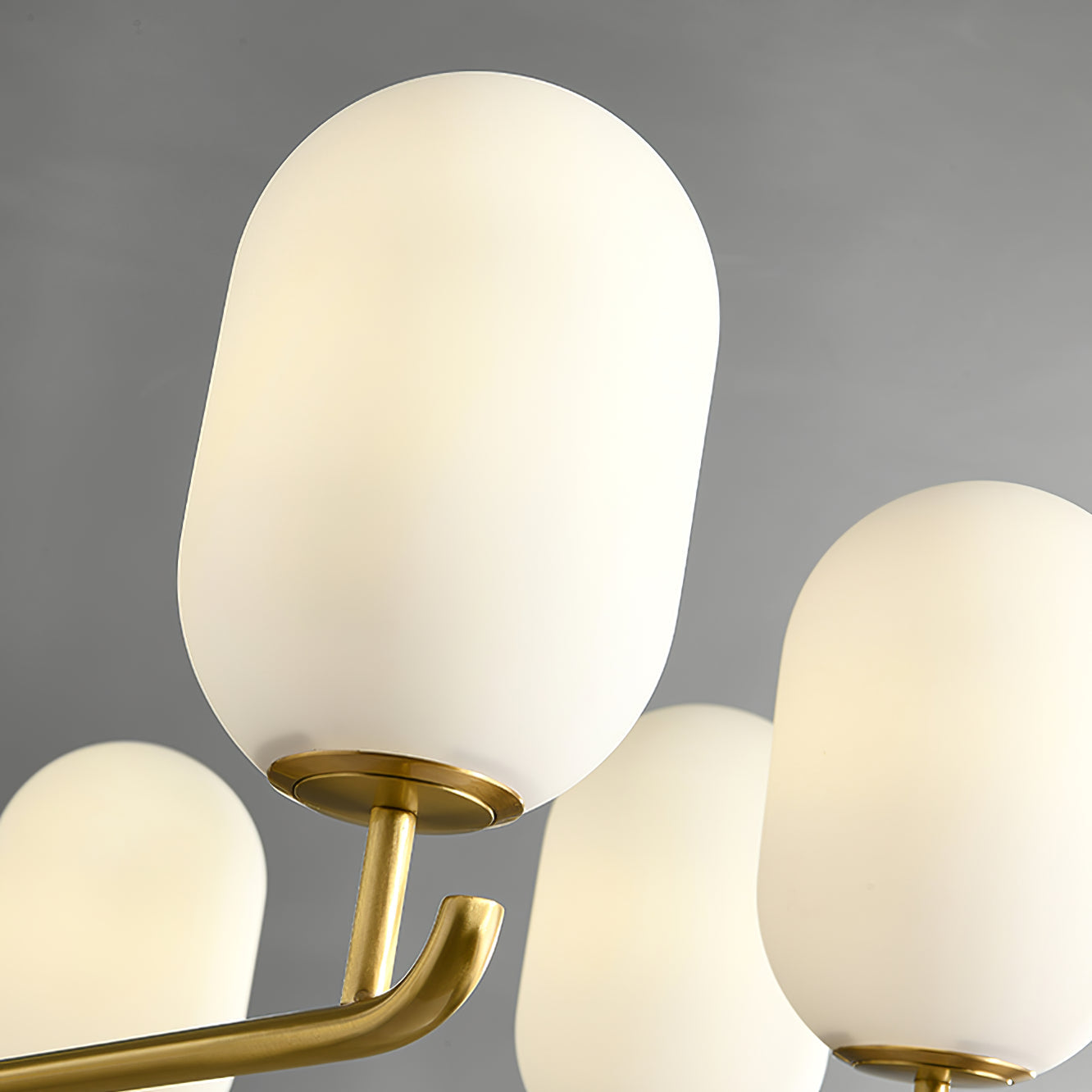 Sifuvyn Modern Geometric Glass Chandelier - Lamp Copper