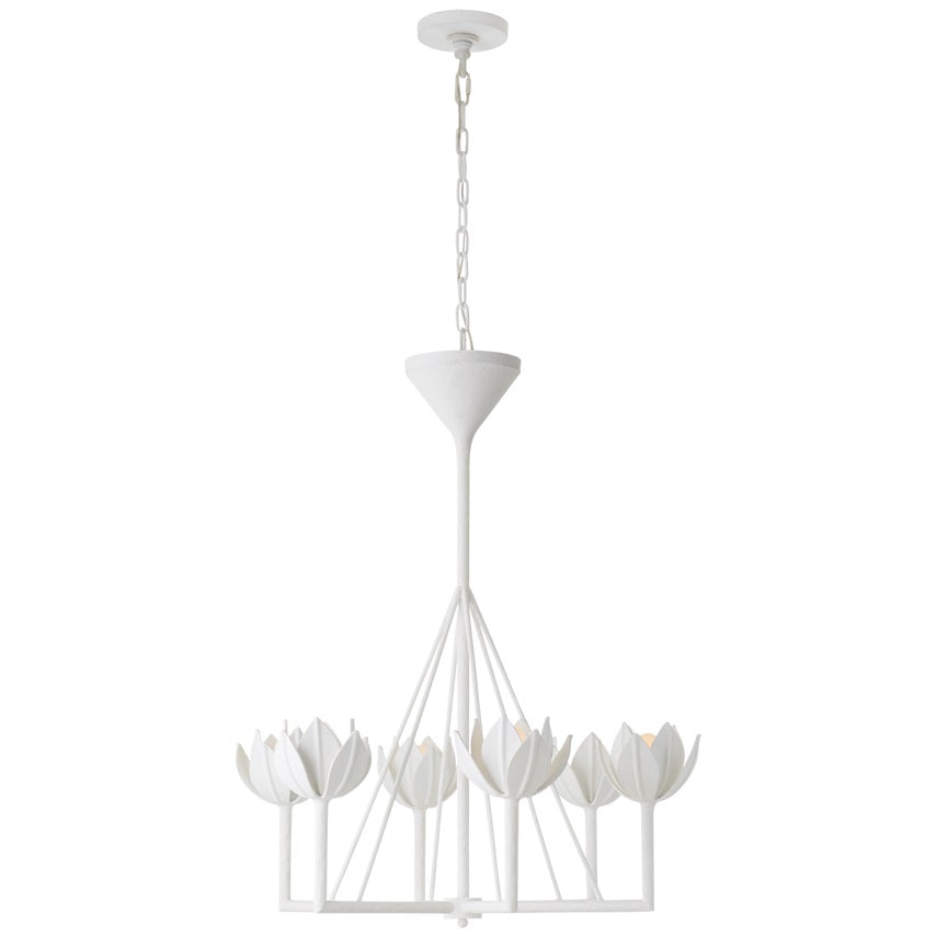 Alberto Modern Minimalist Floral Brass Chandelier - Lamp Copper