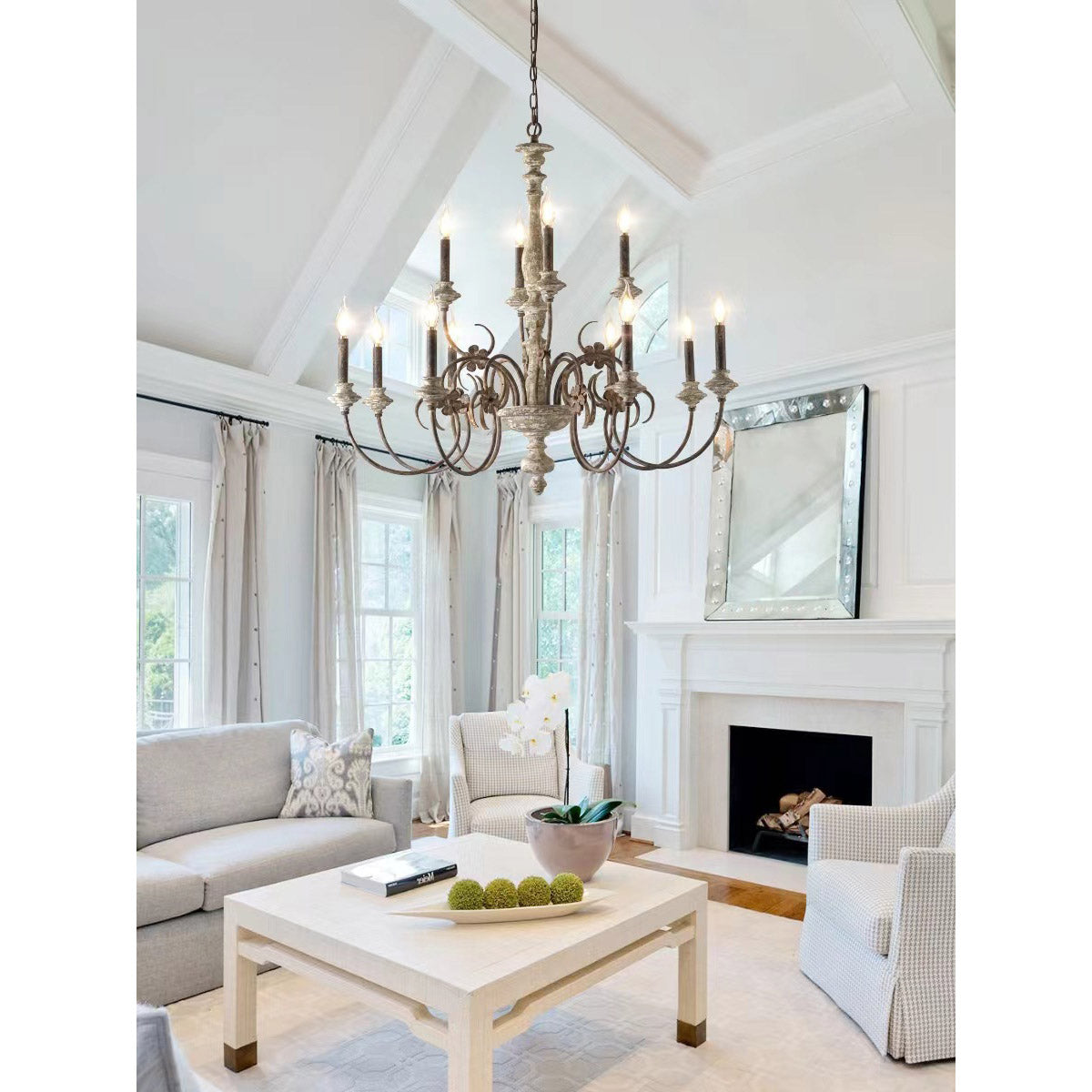 Waegnuvyn Chandelier Métal Bougie Traditionnel Salon - Neutralighting