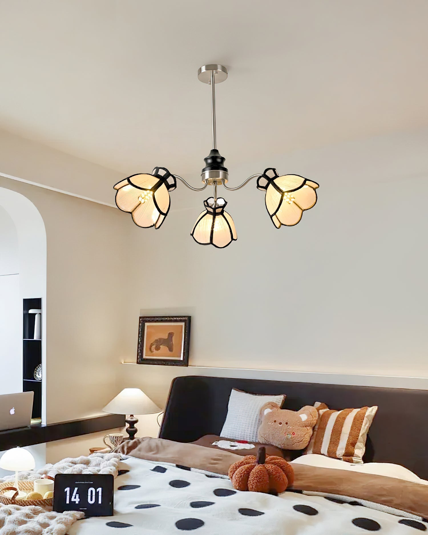 Alessio Chandelier Floral Vintage Glow - Letslighting