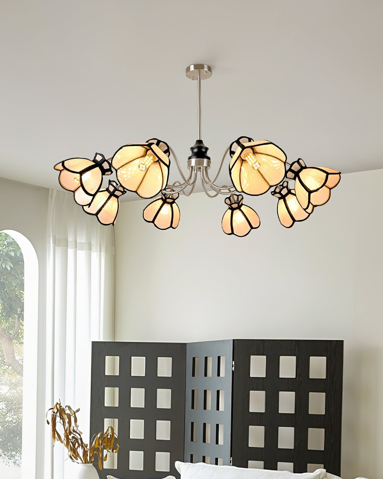 Alessio Chandelier Floral Vintage Glow - Letslighting