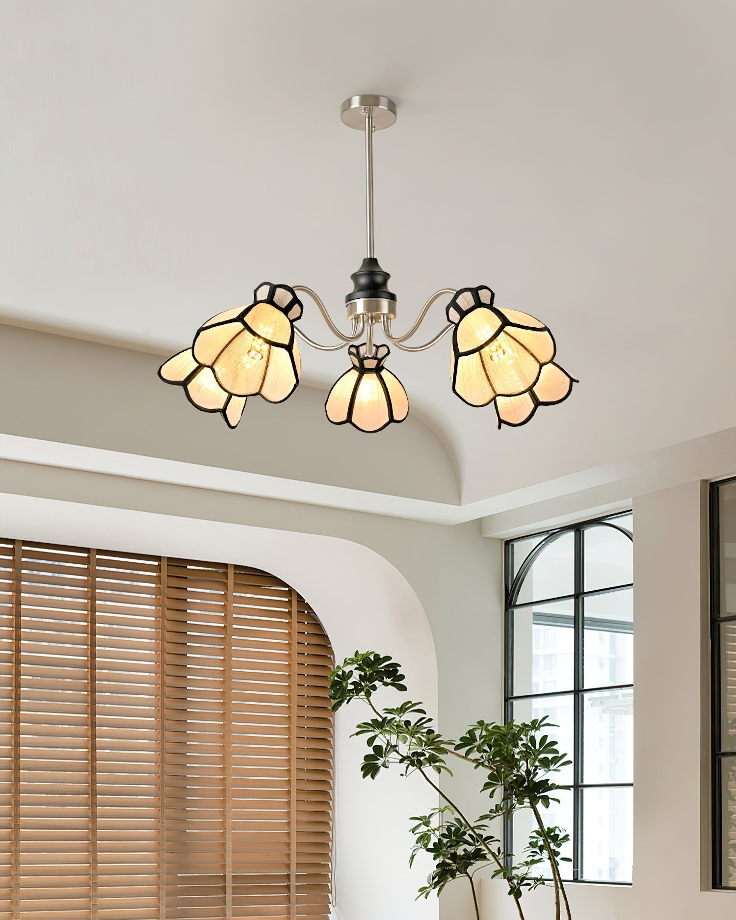 Alessio Chandelier Floral Vintage Glow - Letslighting