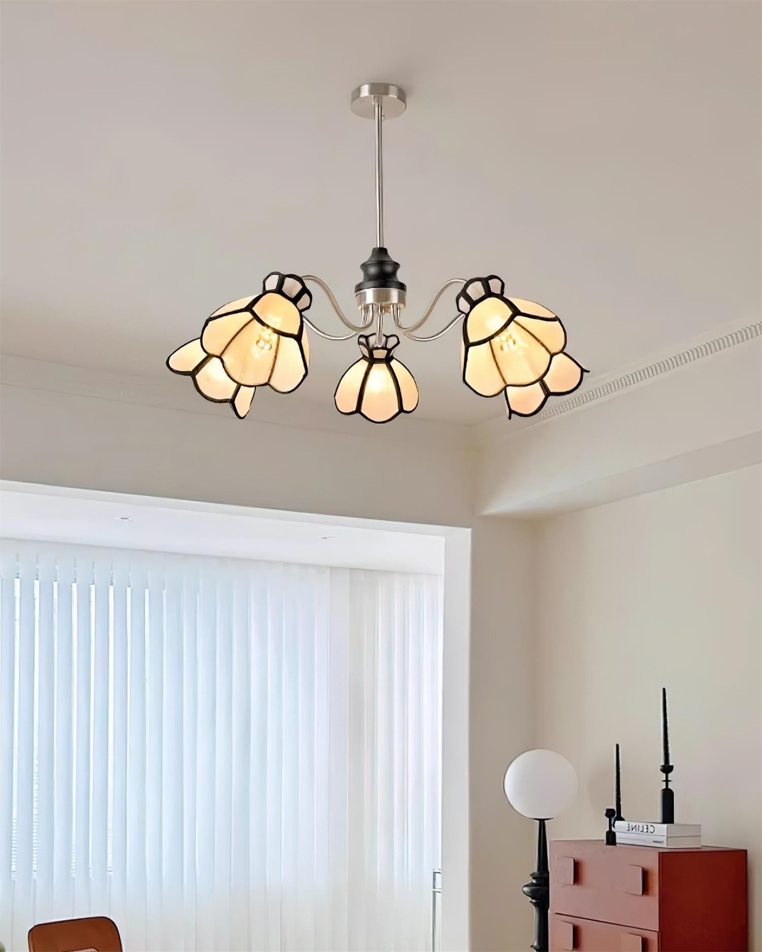 Alessio Chandelier Floral Vintage Glow - Letslighting