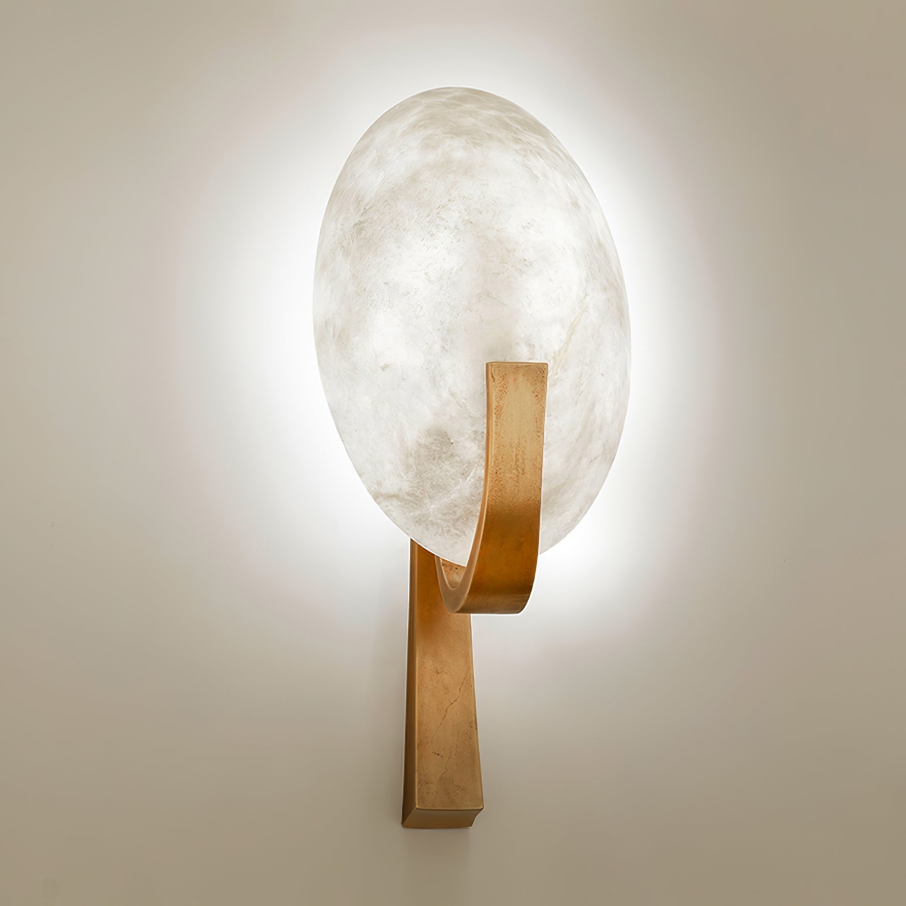 Althea Minimalist Alabaster Wall Lamp - Neutralighting