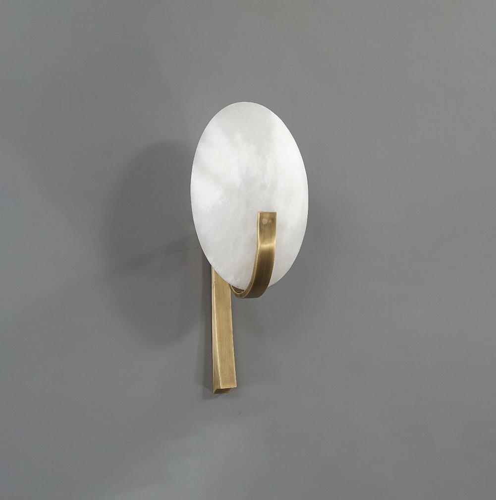 Althea Minimalist Alabaster Wall Lamp - Neutralighting