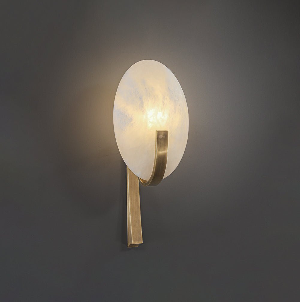 Althea Minimalist Alabaster Wall Lamp - Neutralighting