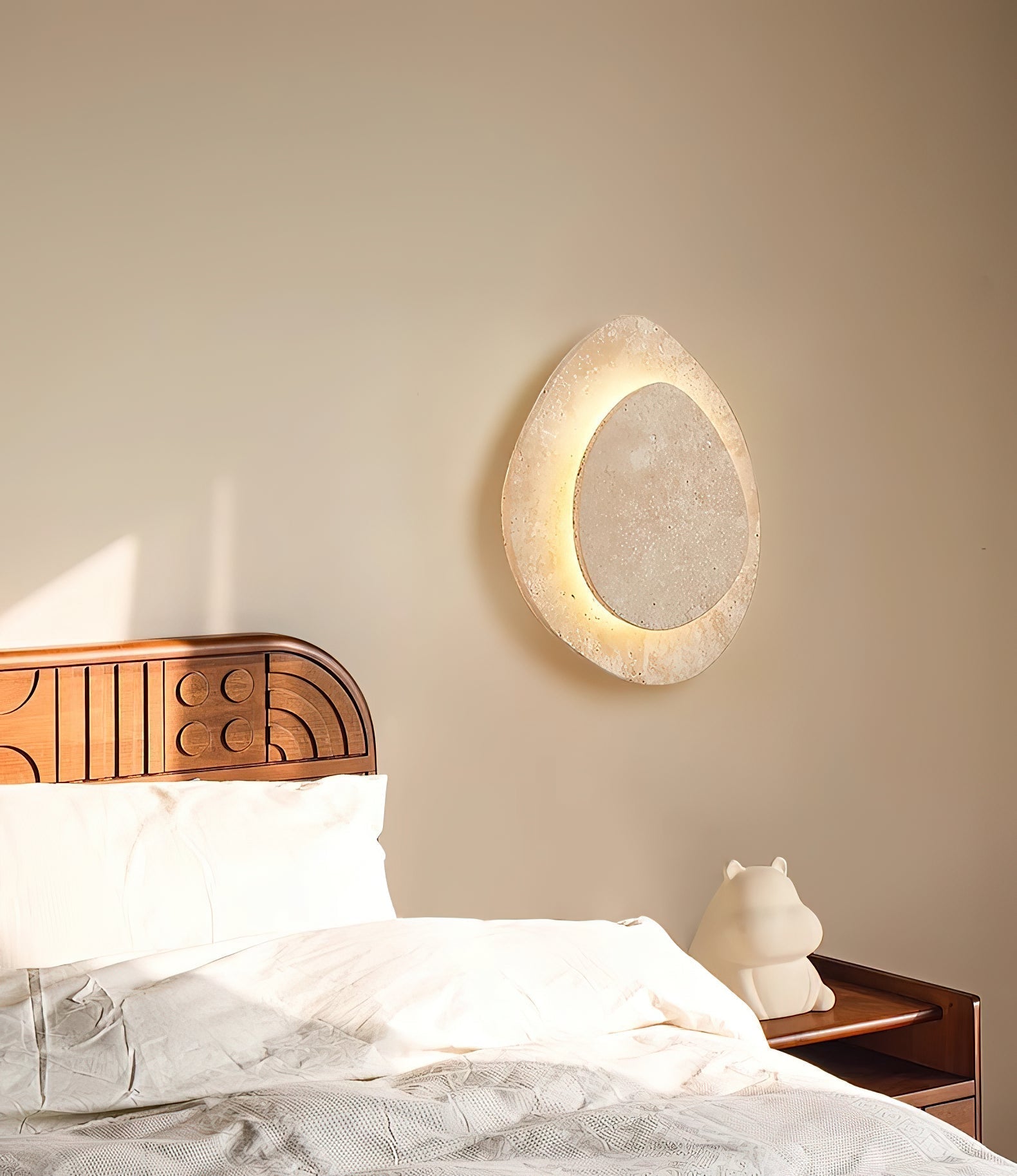 Yrvuvyn Individual Creativity Travertine Wall Lamp - Lamp Copper