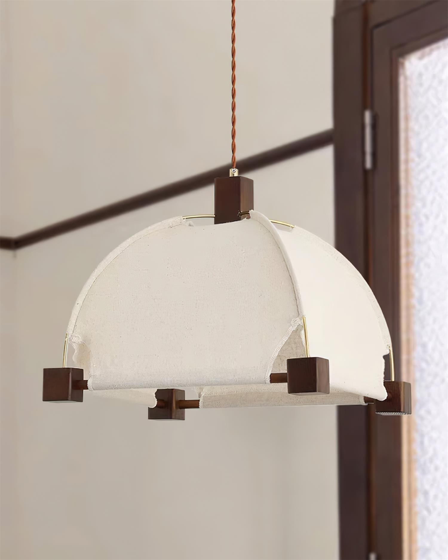 Allegra Pendant Lamp Fabric Frame Minimalist - Letslighting
