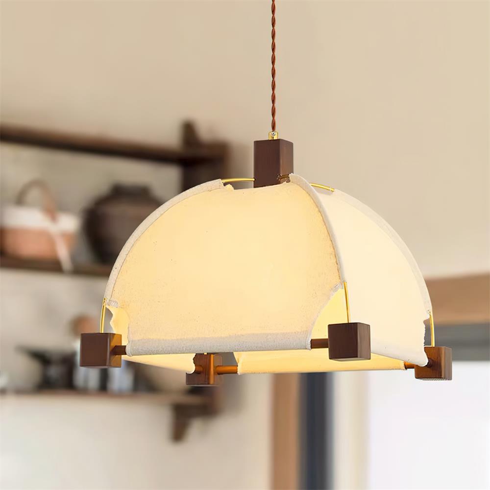 Allegra Pendant Lamp Fabric Frame Minimalist - Letslighting