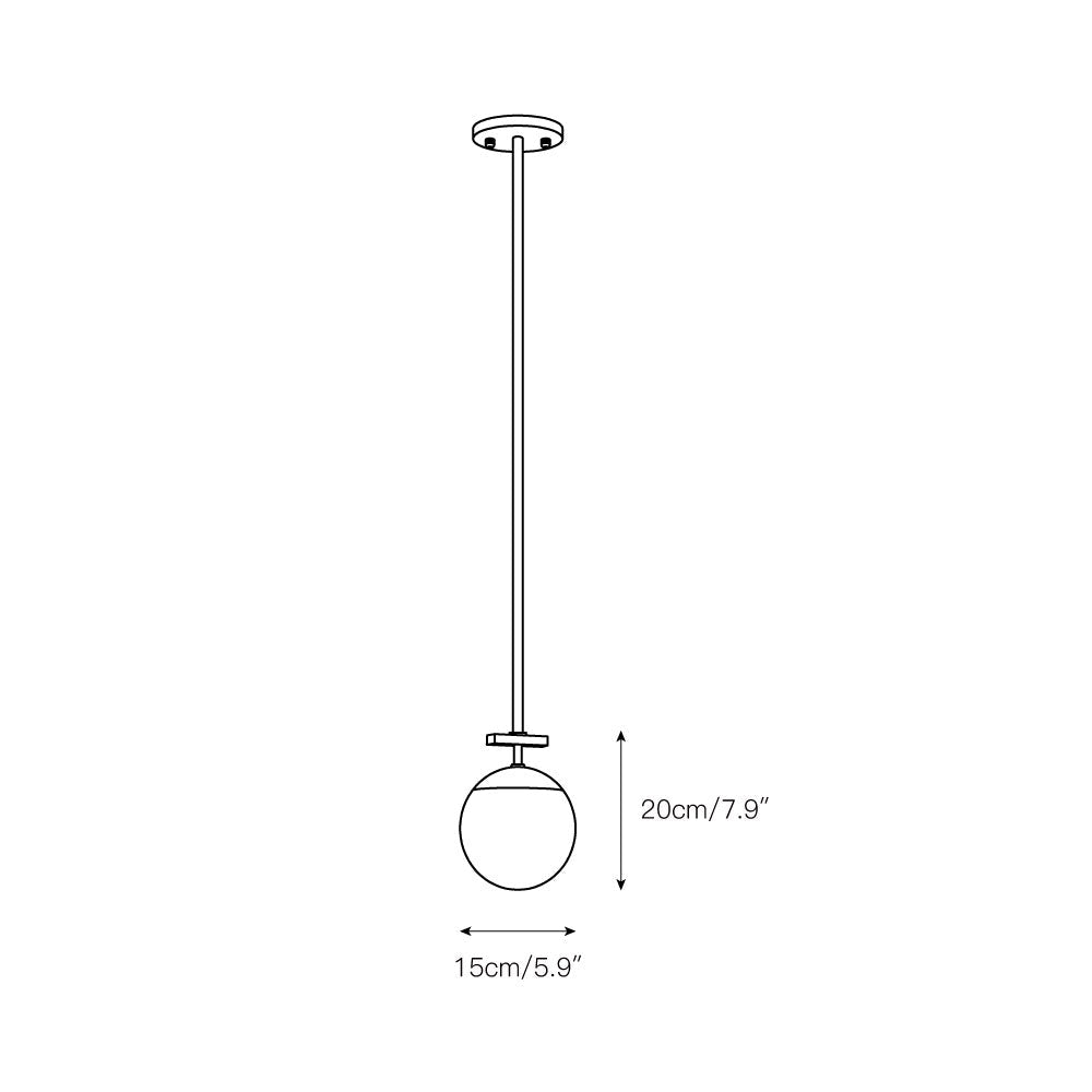 Ornuvyn Modern Minimalist Glass Chandelier - Lamp Copper
