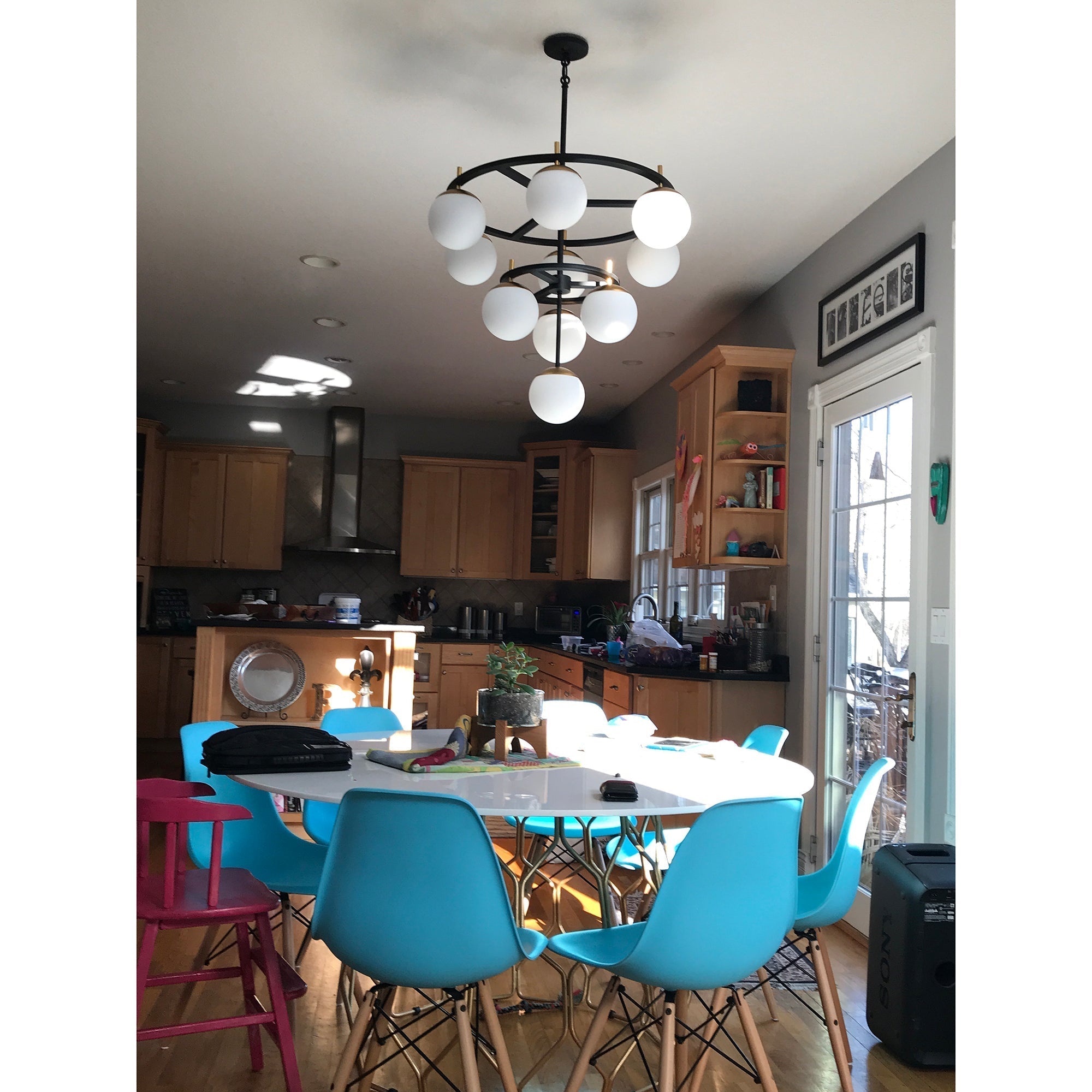 Ornuvyn Modern Minimalist Glass Chandelier - Lamp Copper